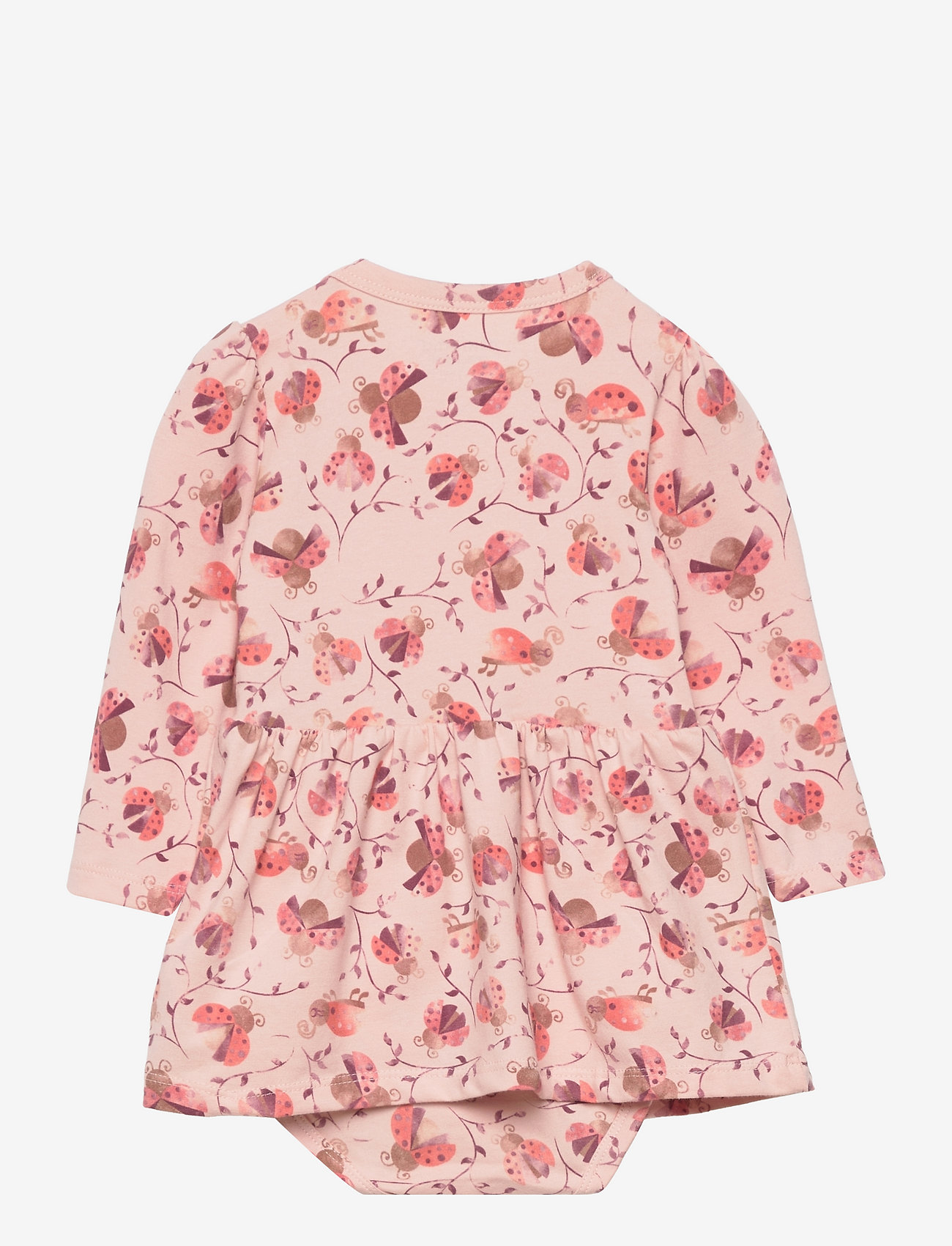 Minymo - Dress Body LS AOP - peach whip - 1