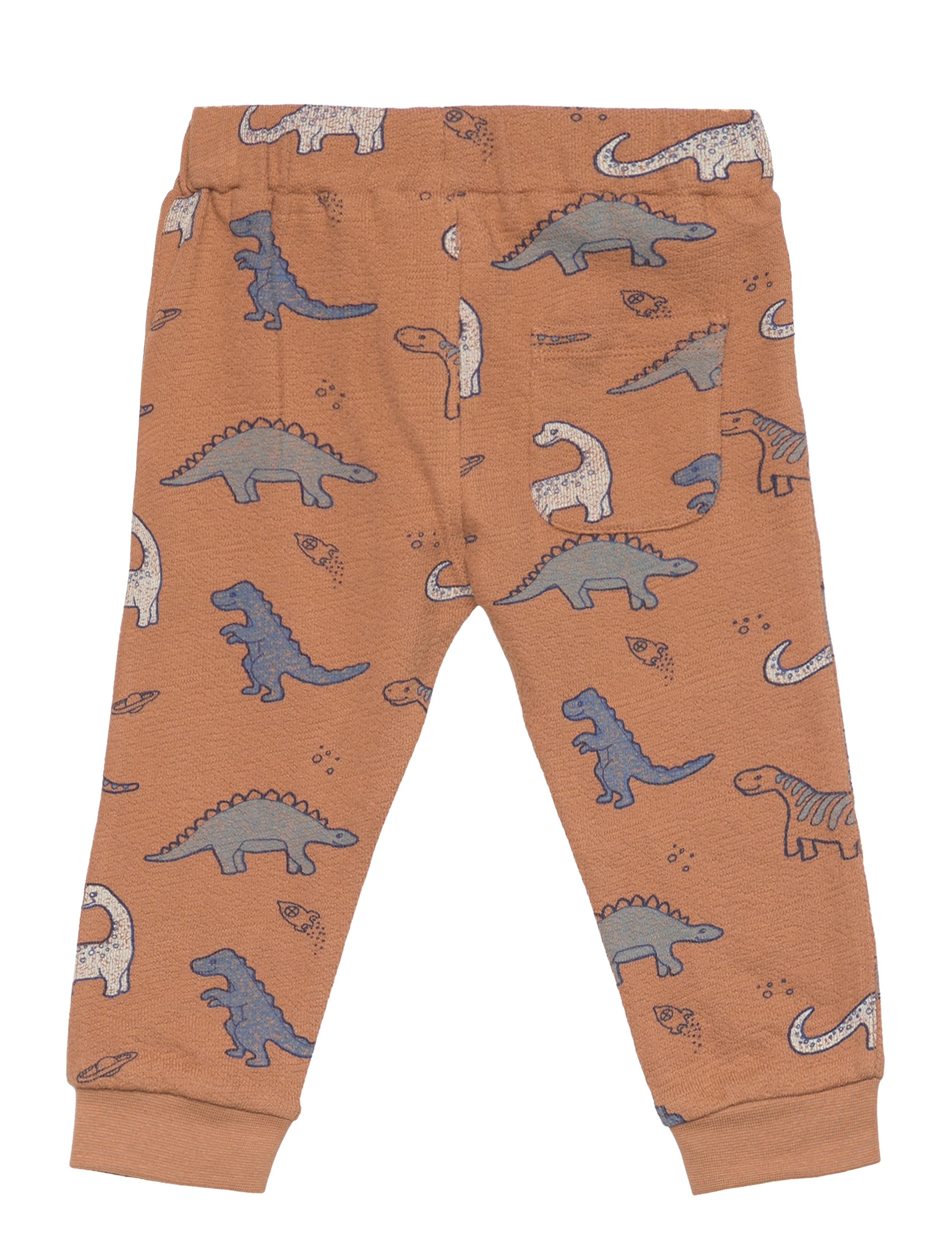 Minymo - Pants AOP Sweat - tobacco brown - 1