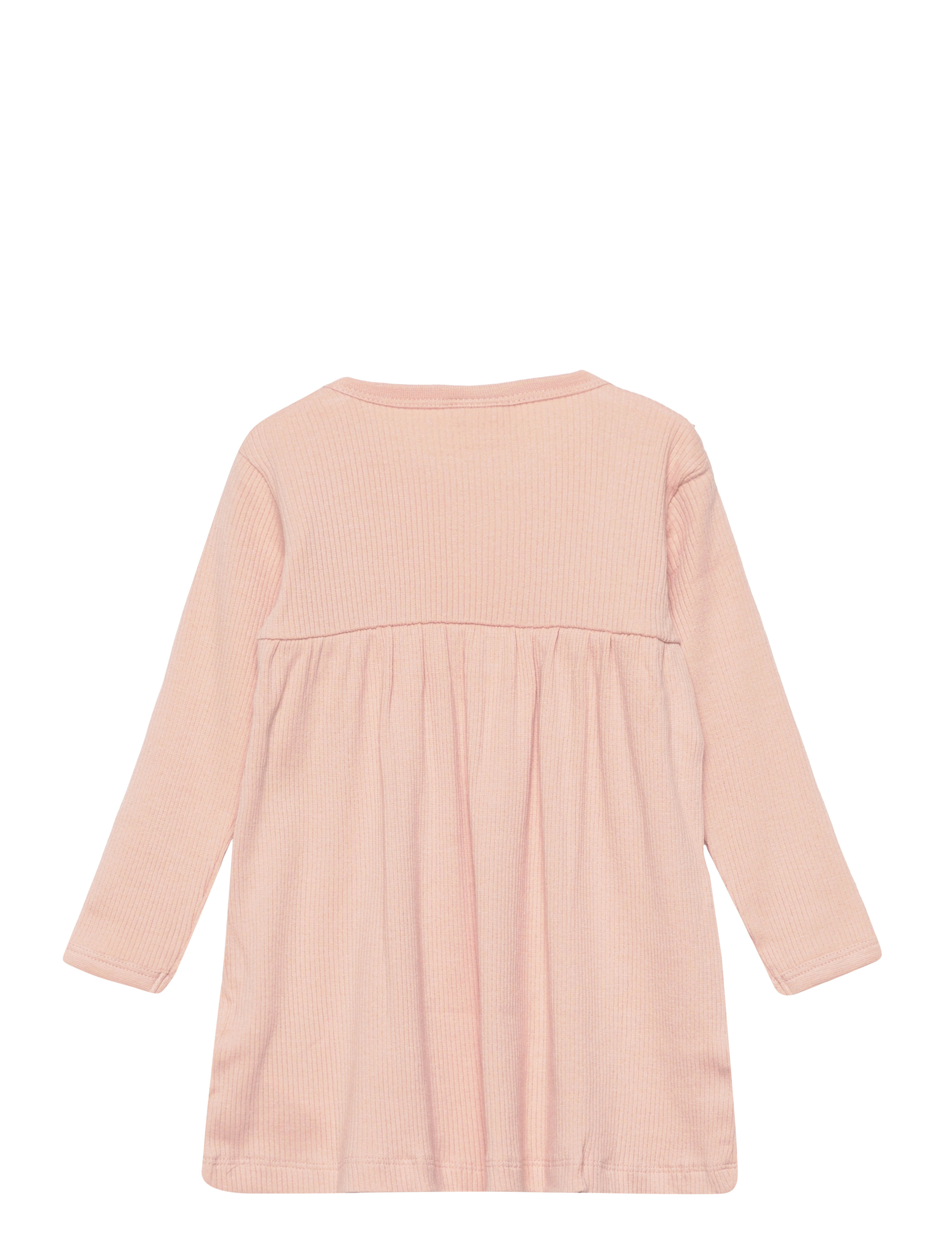 Minymo - Dress LS Rib - mahogany rose - 1