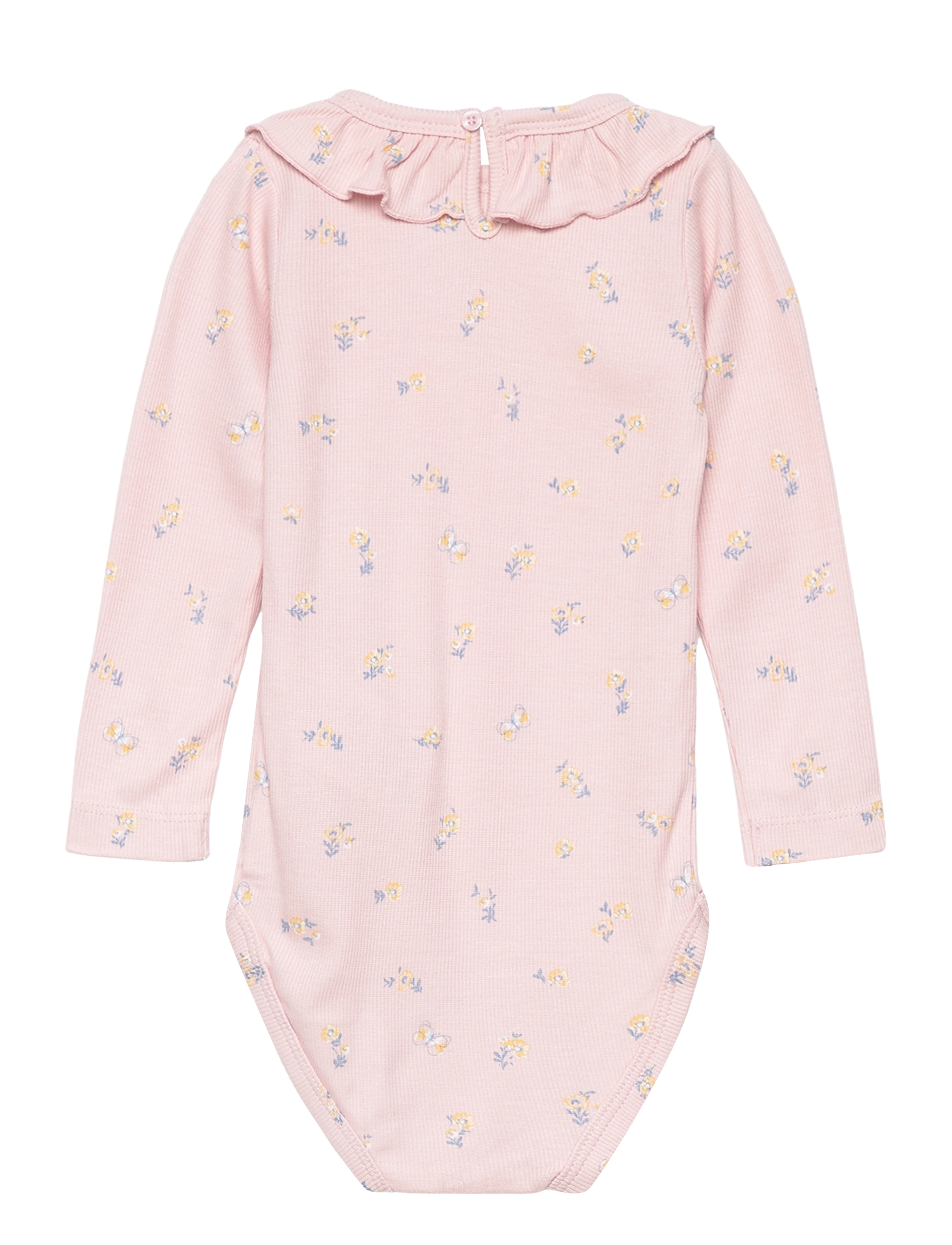 Minymo - Body LS AOP Rib - peach whip - 1