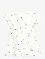 Minymo - Dress SS AOP - short-sleeved casual dresses - snow white - 1