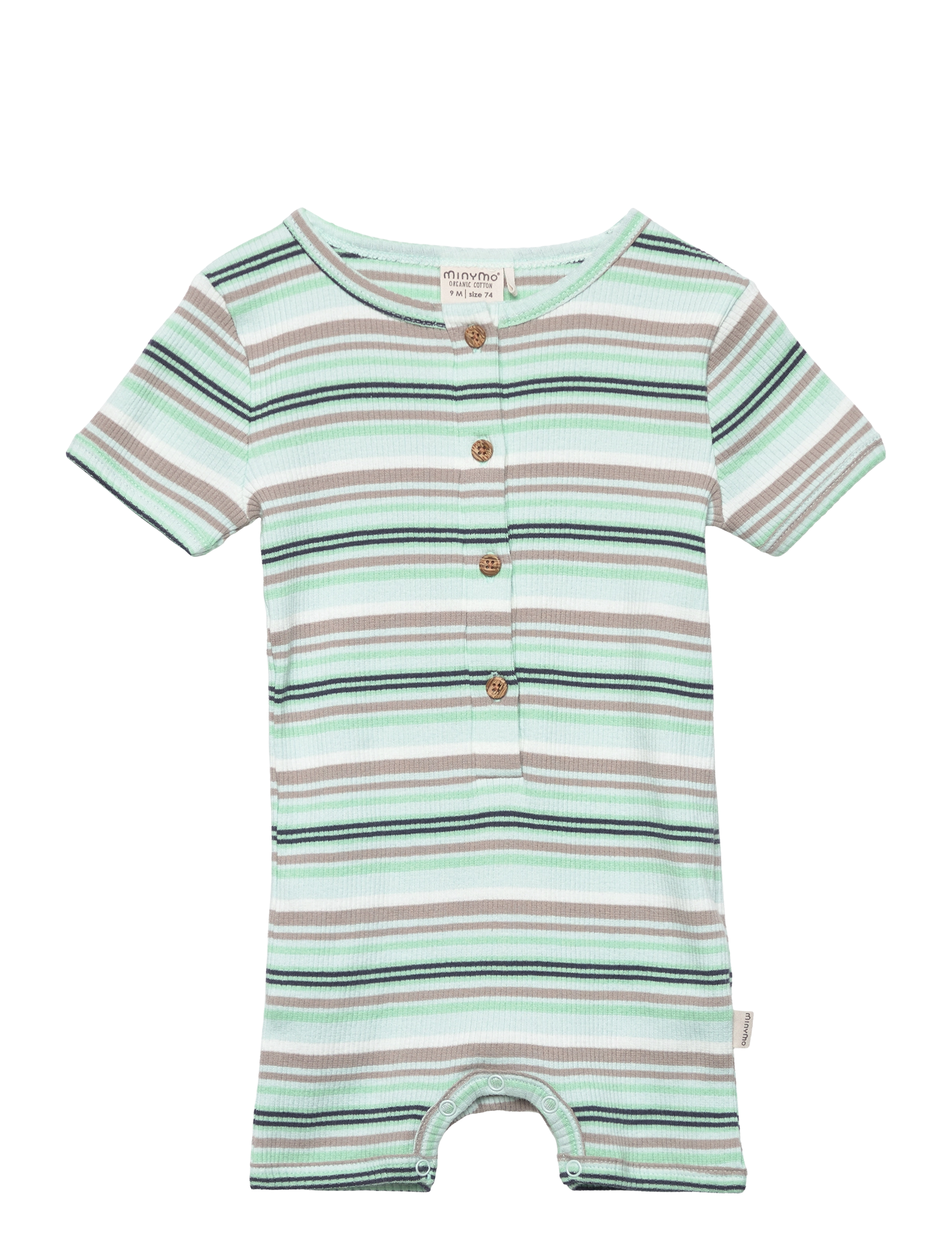 Minymo - Suit SS Y/D Rib - whispering blue - 0