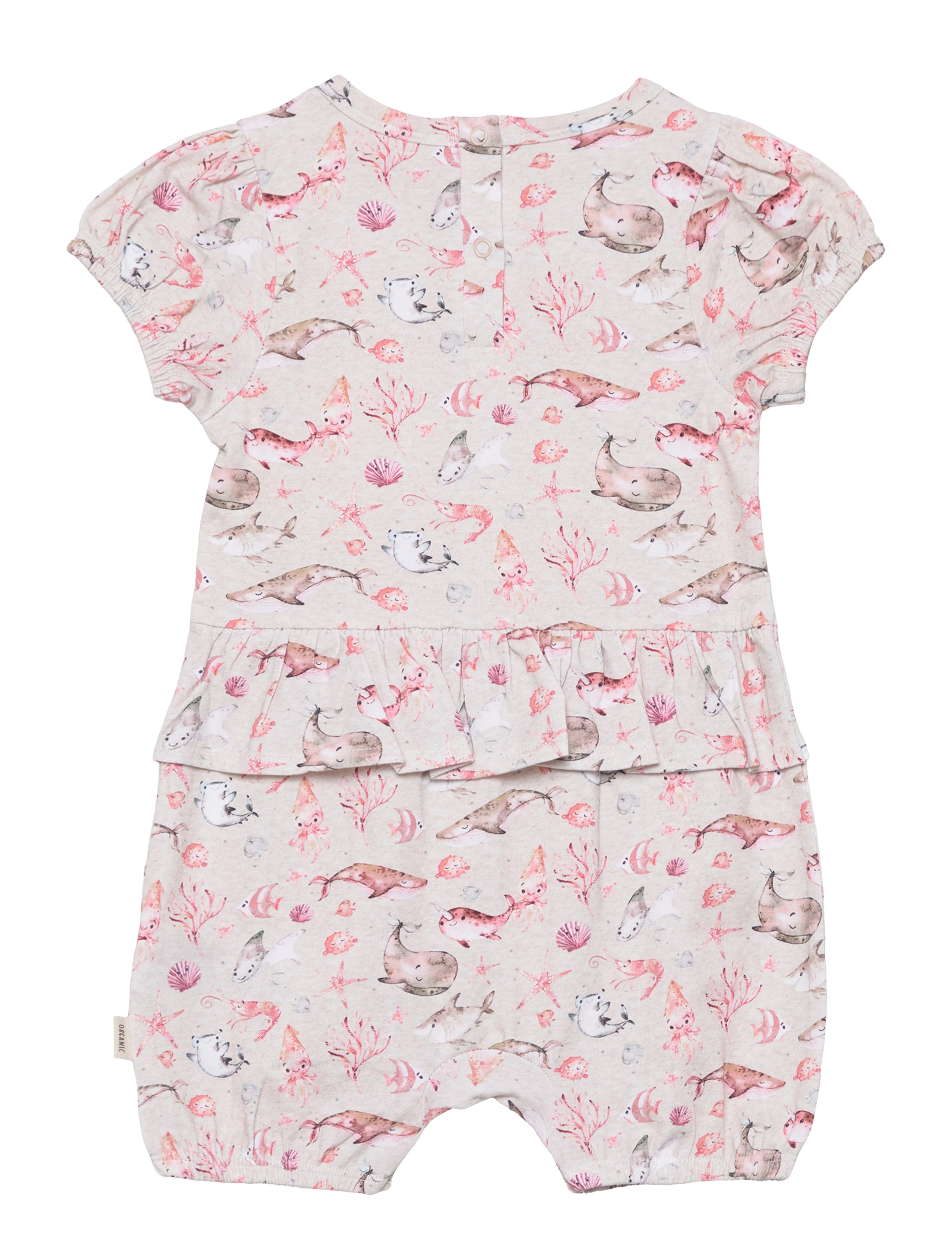 Minymo - Suit SS AOP - sand melange - 1