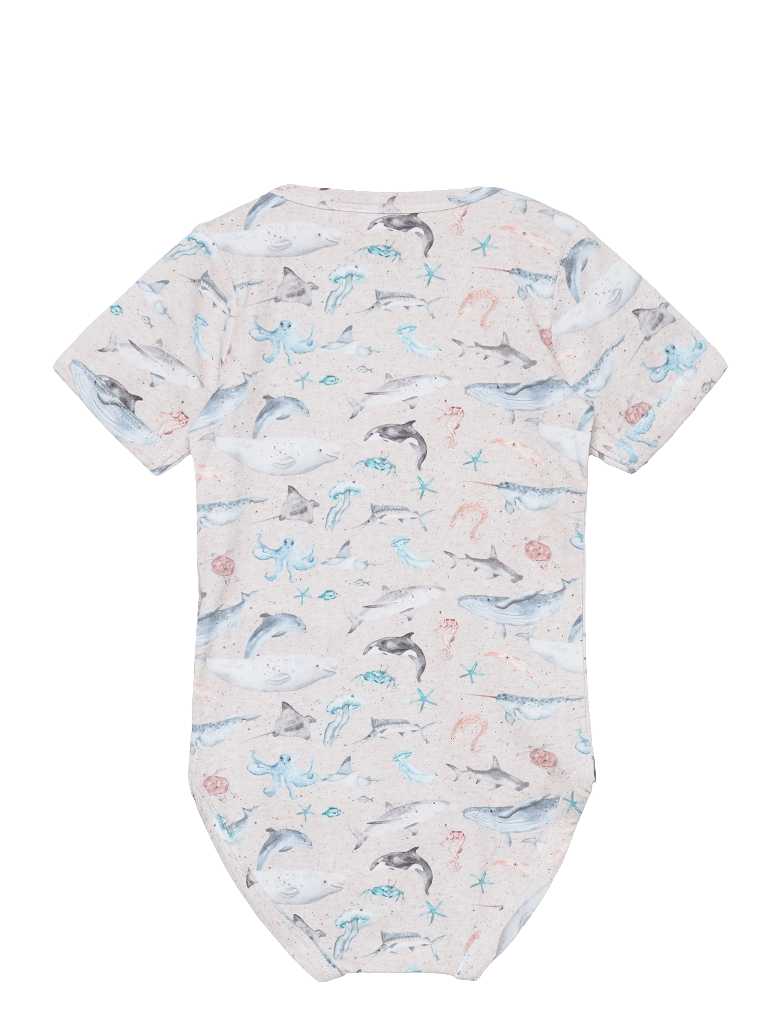 Minymo - Body SS AOP - sand melange - 1