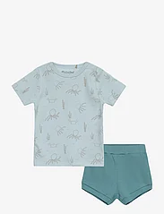 Minymo - 2-Piece Set - sets with short-sleeved t-shirt - pastel blue - 0