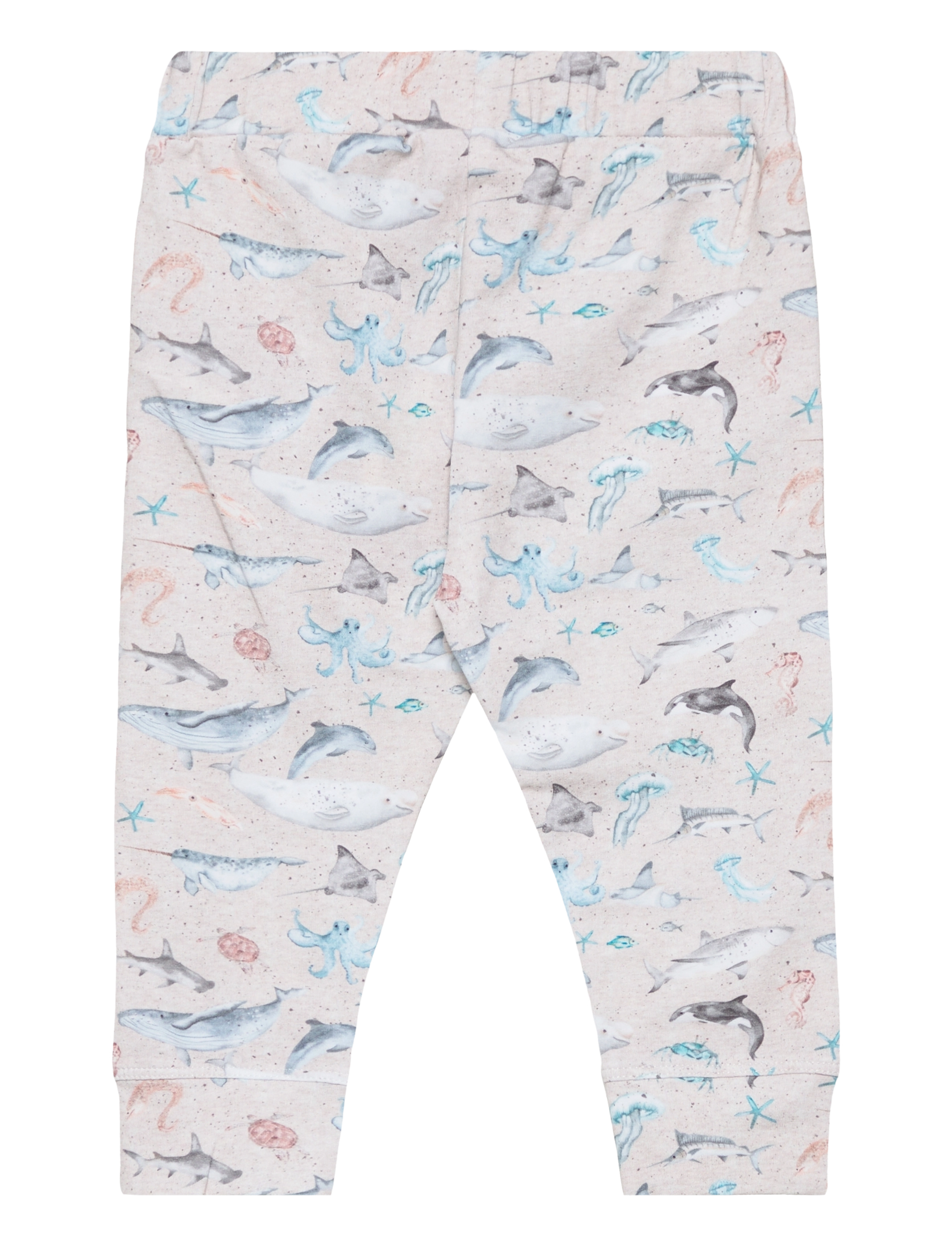 Minymo - Pants AOP - sand melange - 1