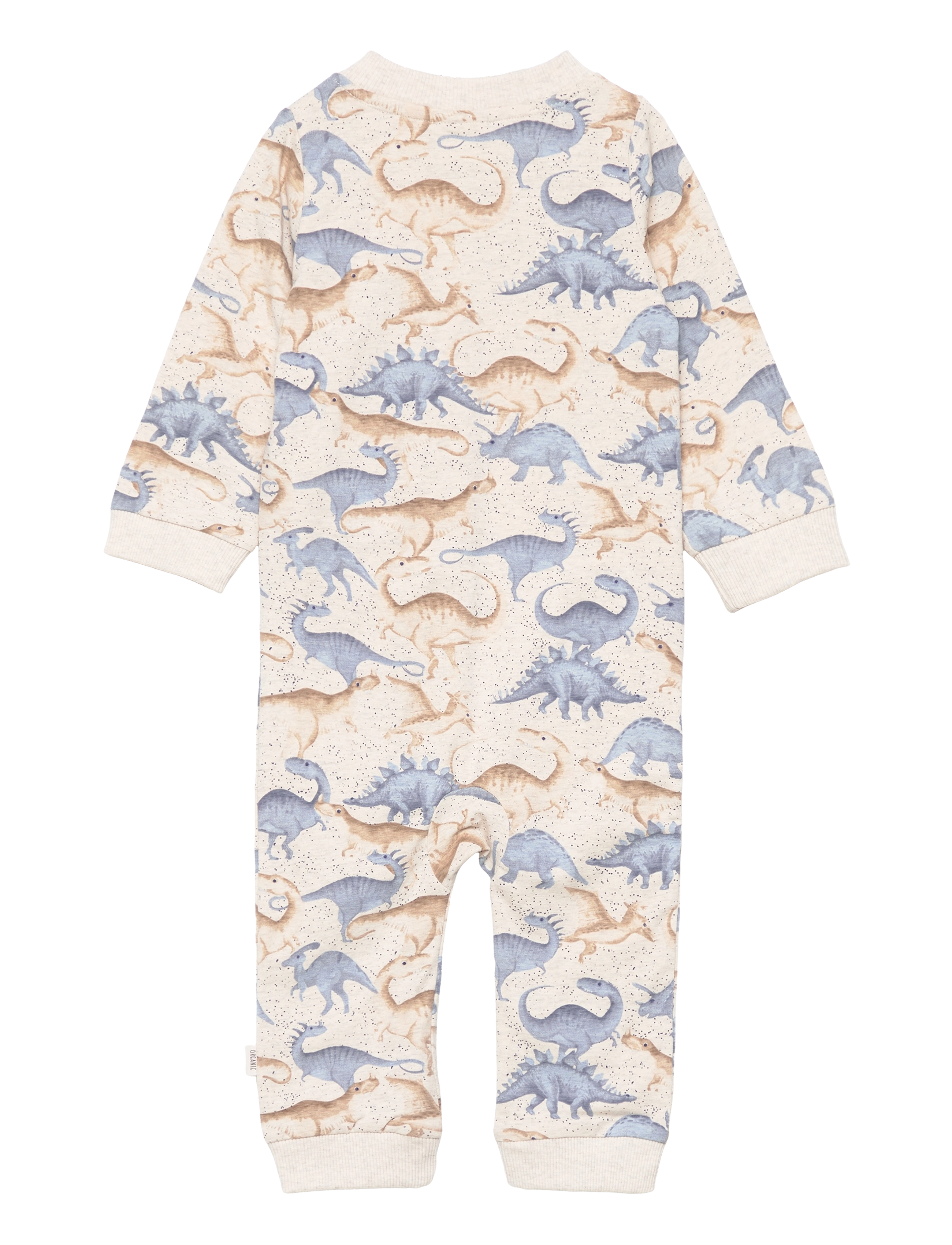 Minymo - Nightsuit LS AOP - sand melange - 1