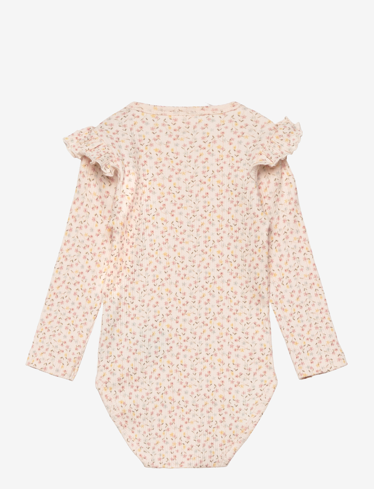 Minymo - Body LS AOP Rib - pink champagne - 1