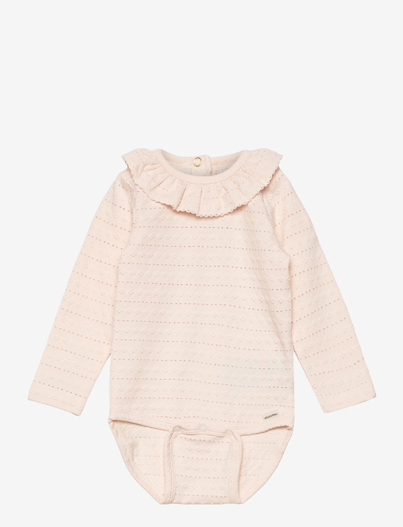 Minymo - Body LS Jacquard - pink champagne - 0