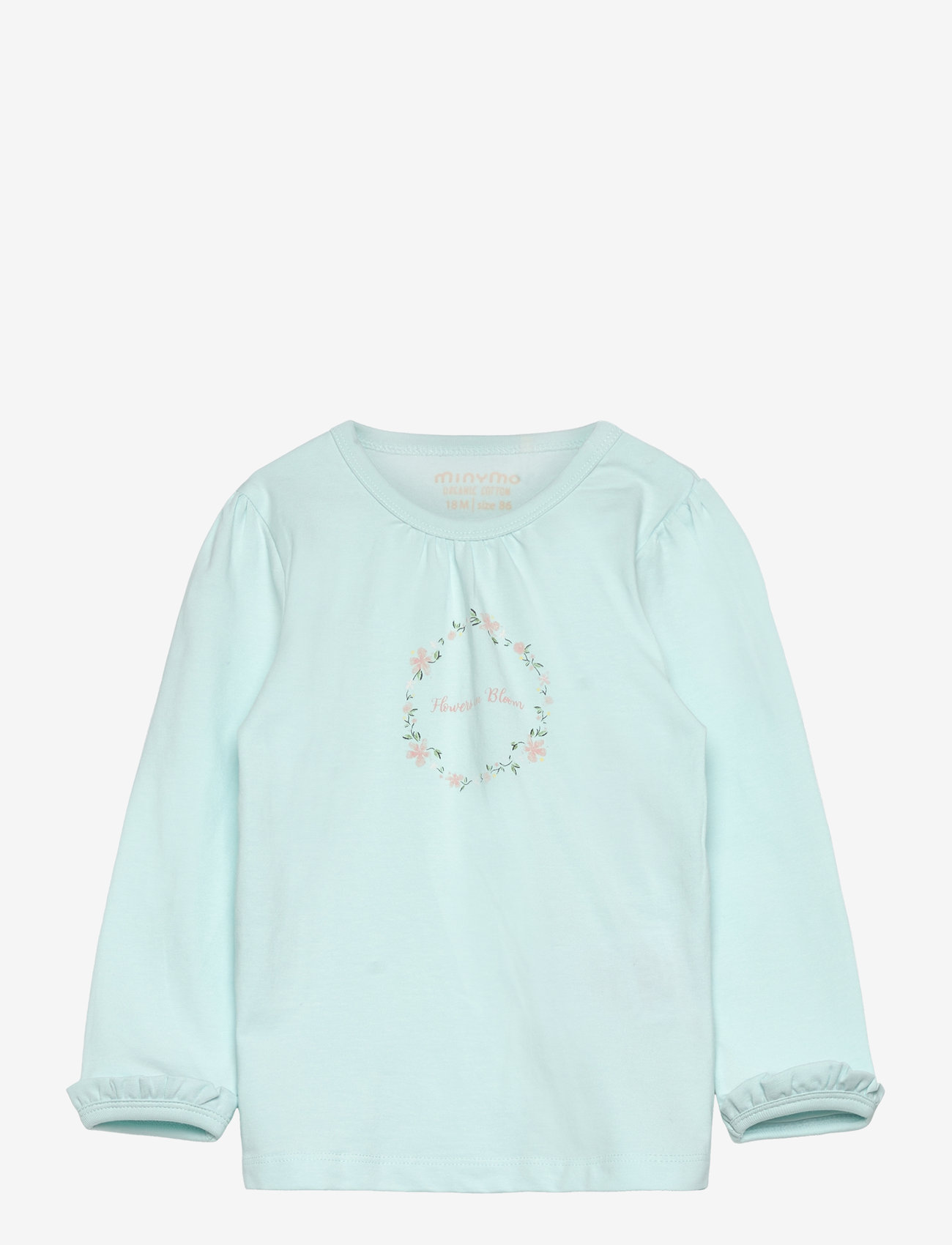 Minymo - T-shirt LS - misty blue - 0