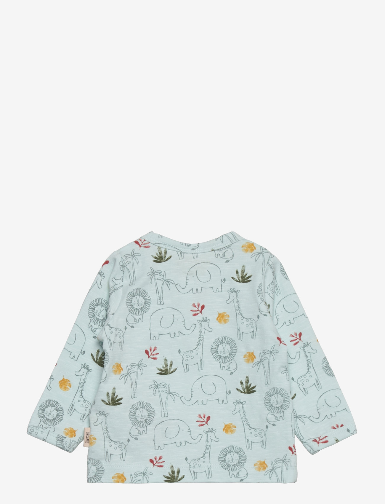 Minymo - T-shirt LS AOP - misty blue - 1