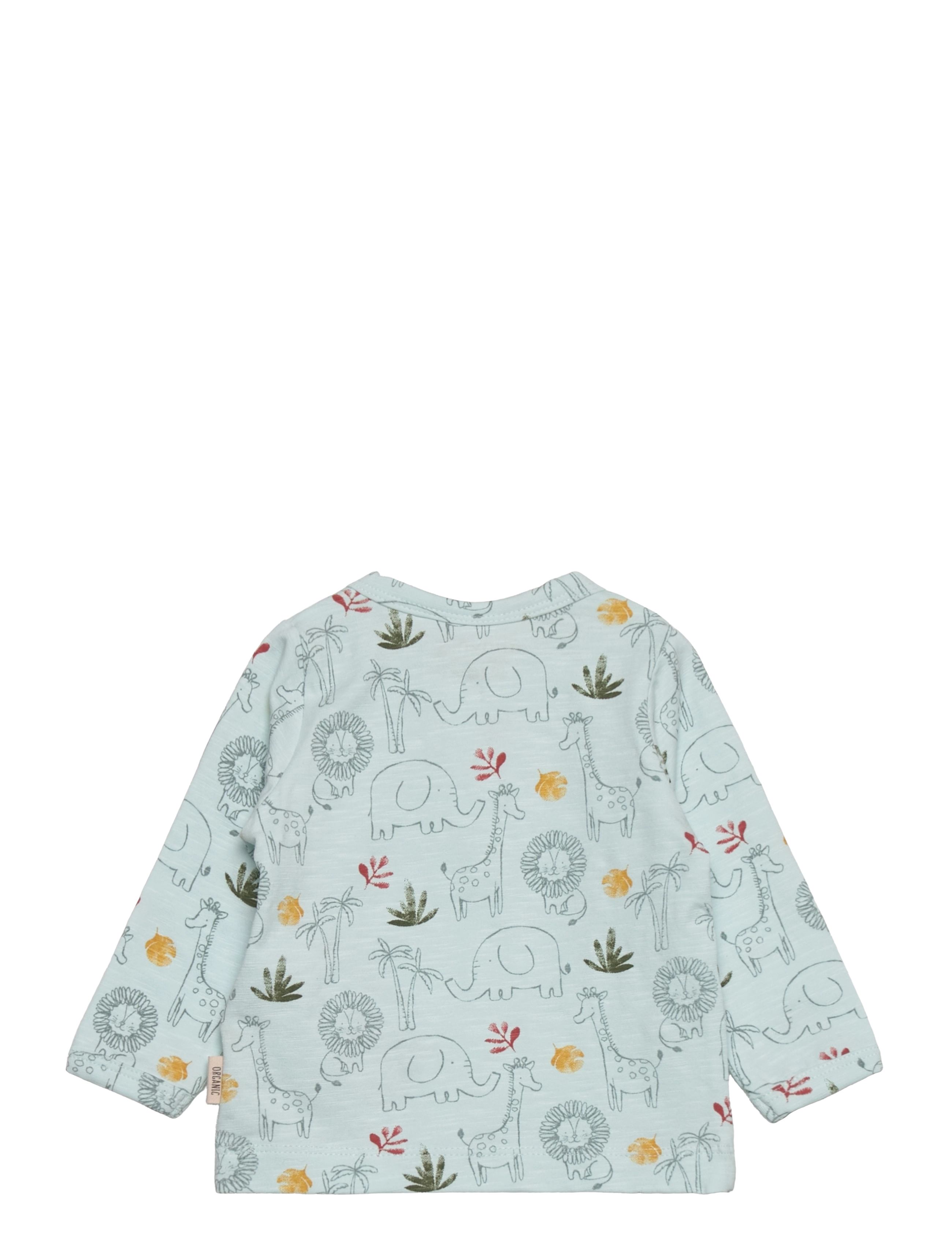 Minymo - T-shirt LS AOP - misty blue - 1