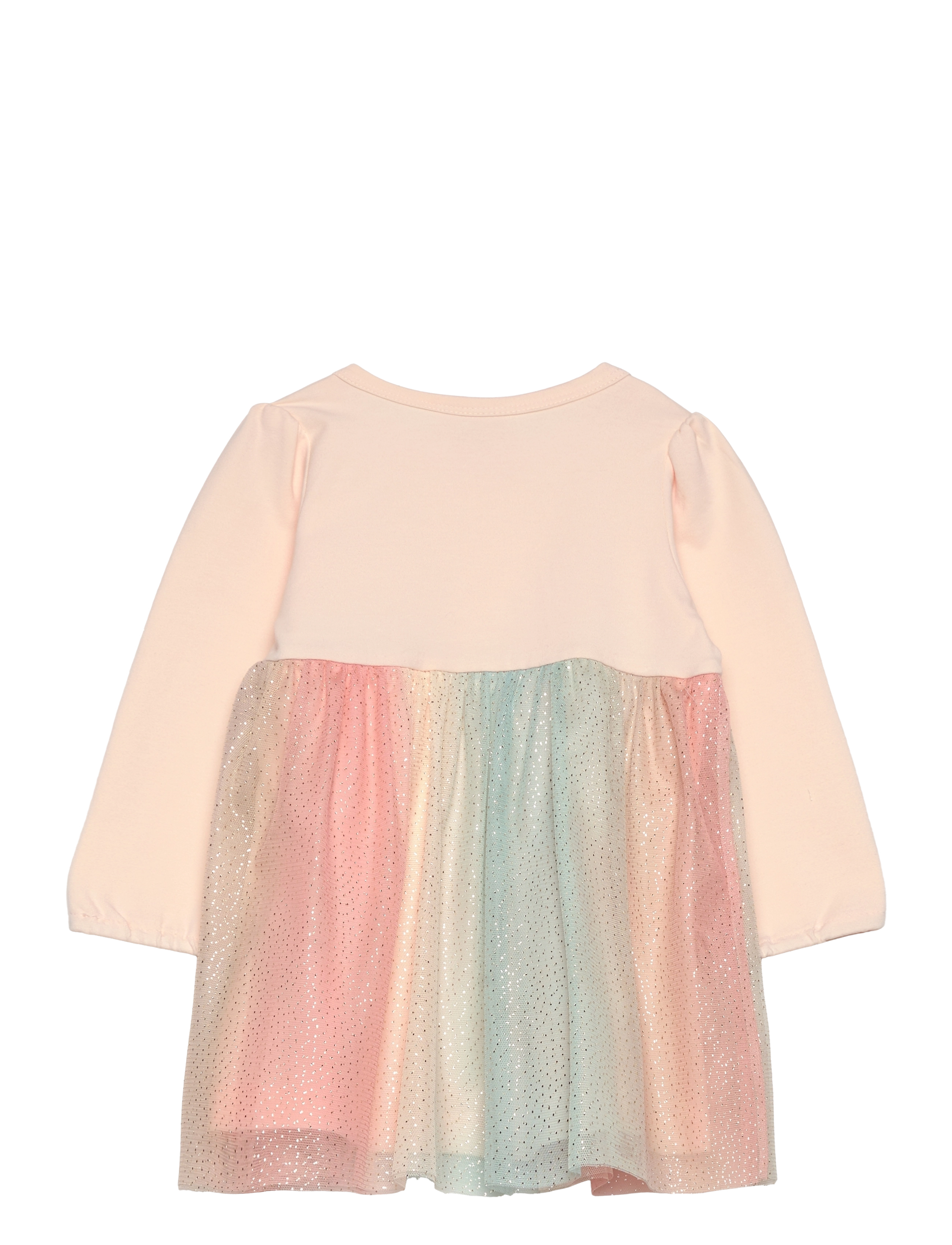 Minymo - Dress LS w. Tulle - pink champagne - 1