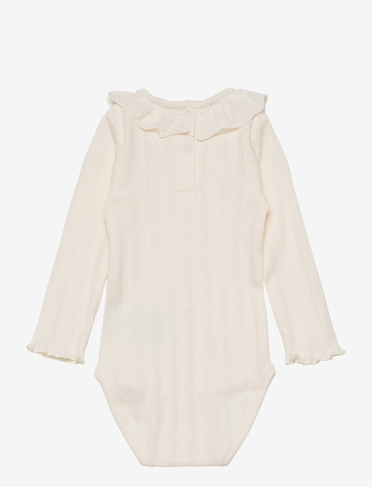 Minymo - Body LS Pointell - eggnog - 1