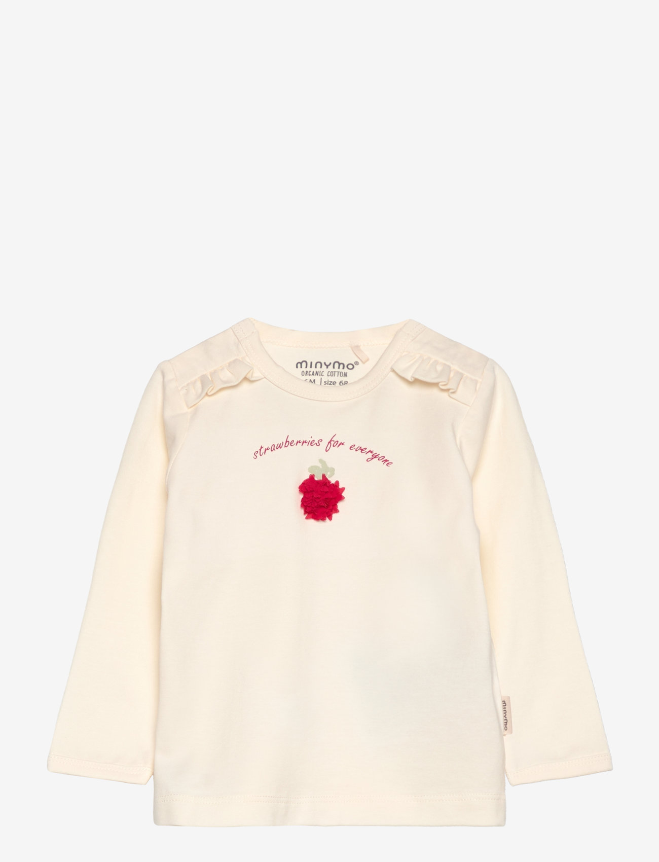 Minymo - T-shirt LS - eggnog - 0