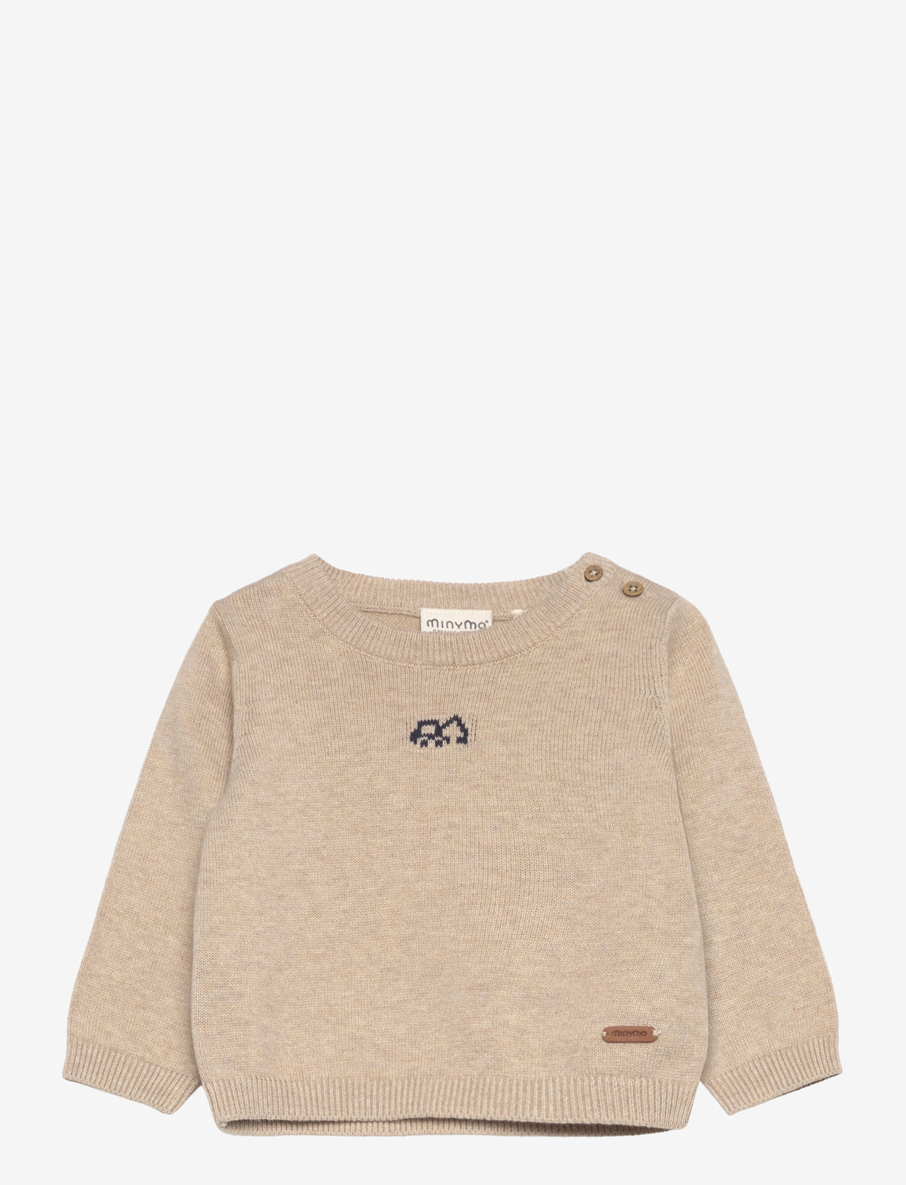 Minymo - Pullover Knit - beige melange - 0