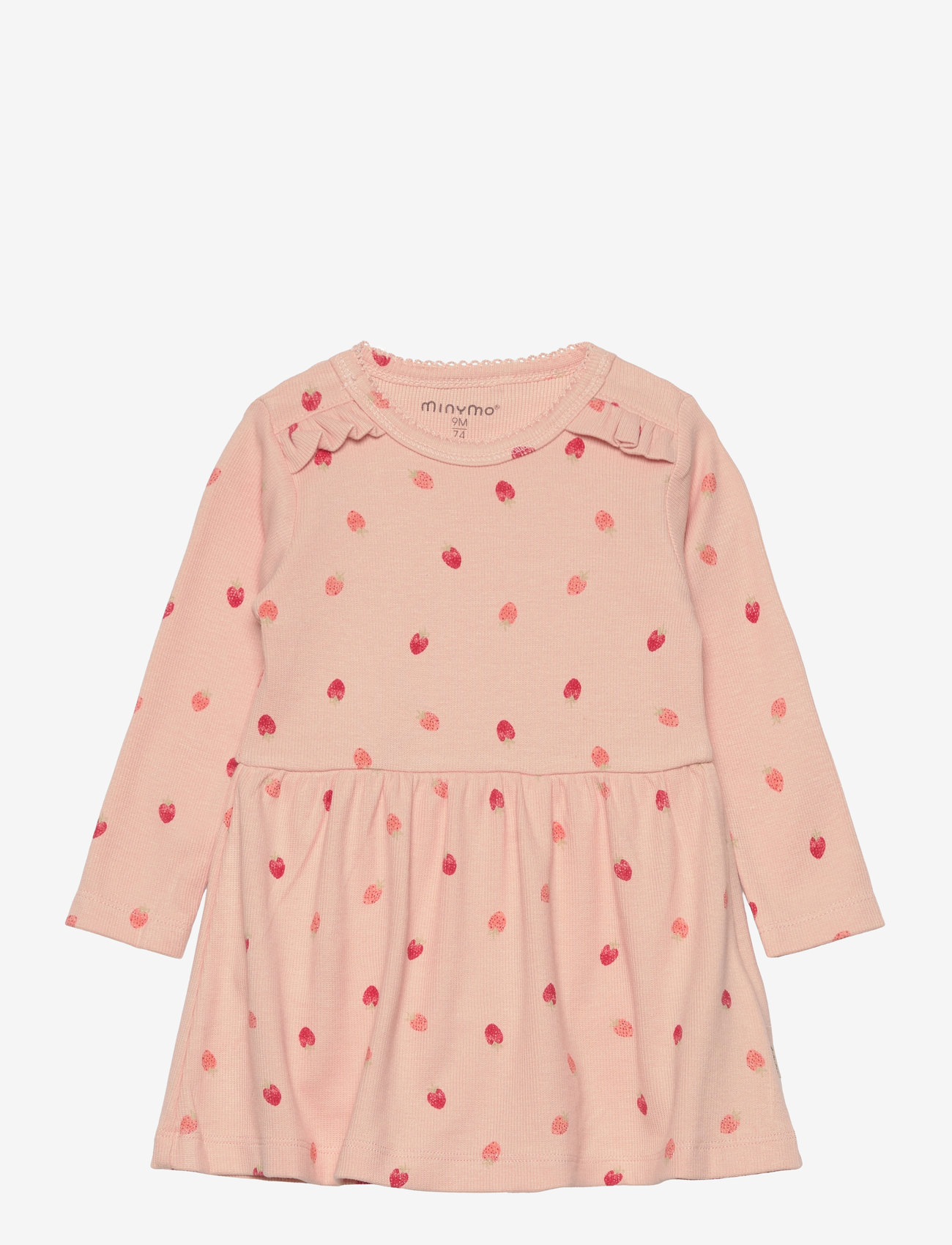 Minymo - Dress LS AOP Rib - spanish villa - 0