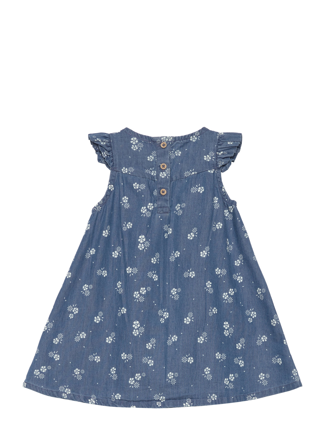 Minymo - Dress SS AOP Chambray - gray mist - 1