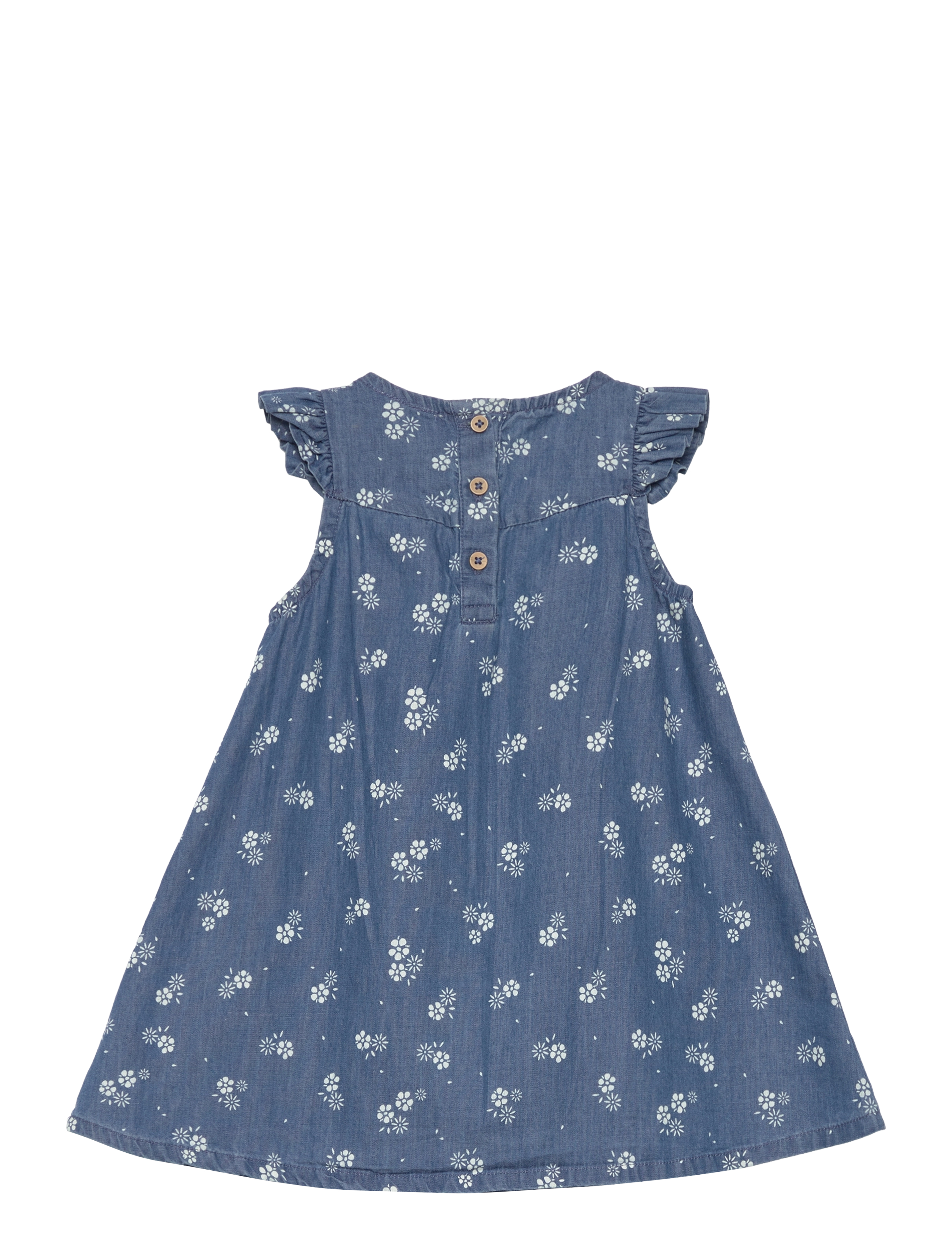 Minymo - Dress SS AOP Chambray - gray mist - 1