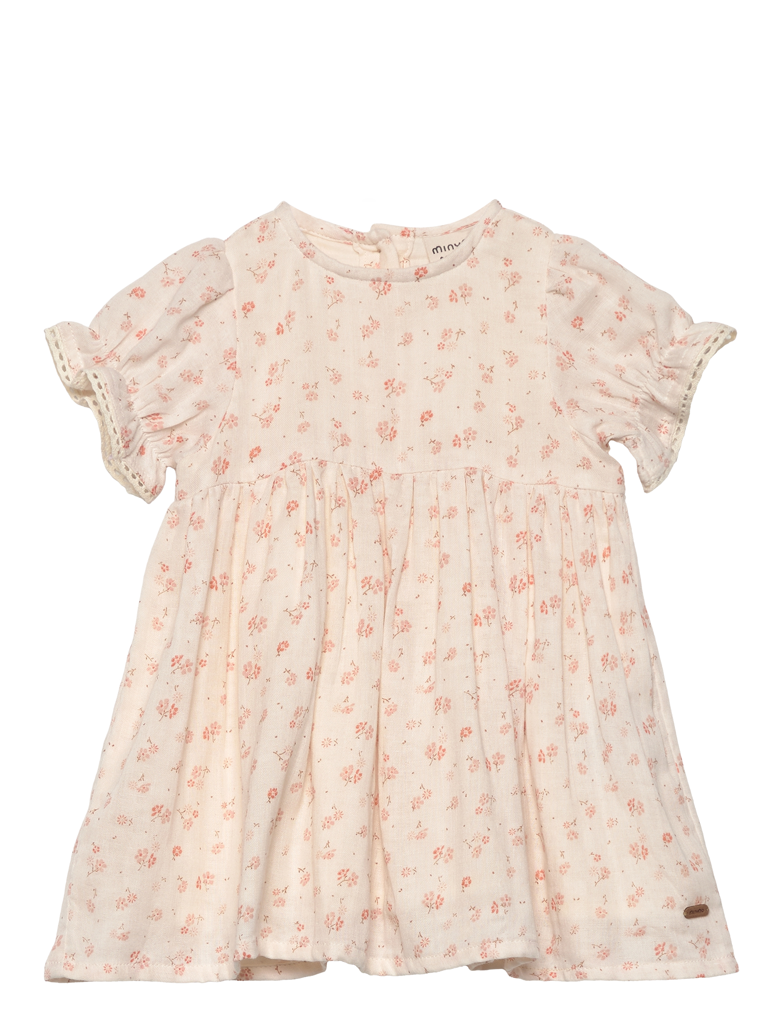 Dress SS AOP w. Lining - EGGNOG