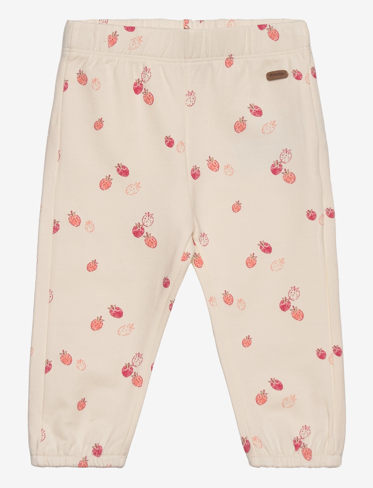 Minymo - Pants AOP Sweat - eggnog - 0