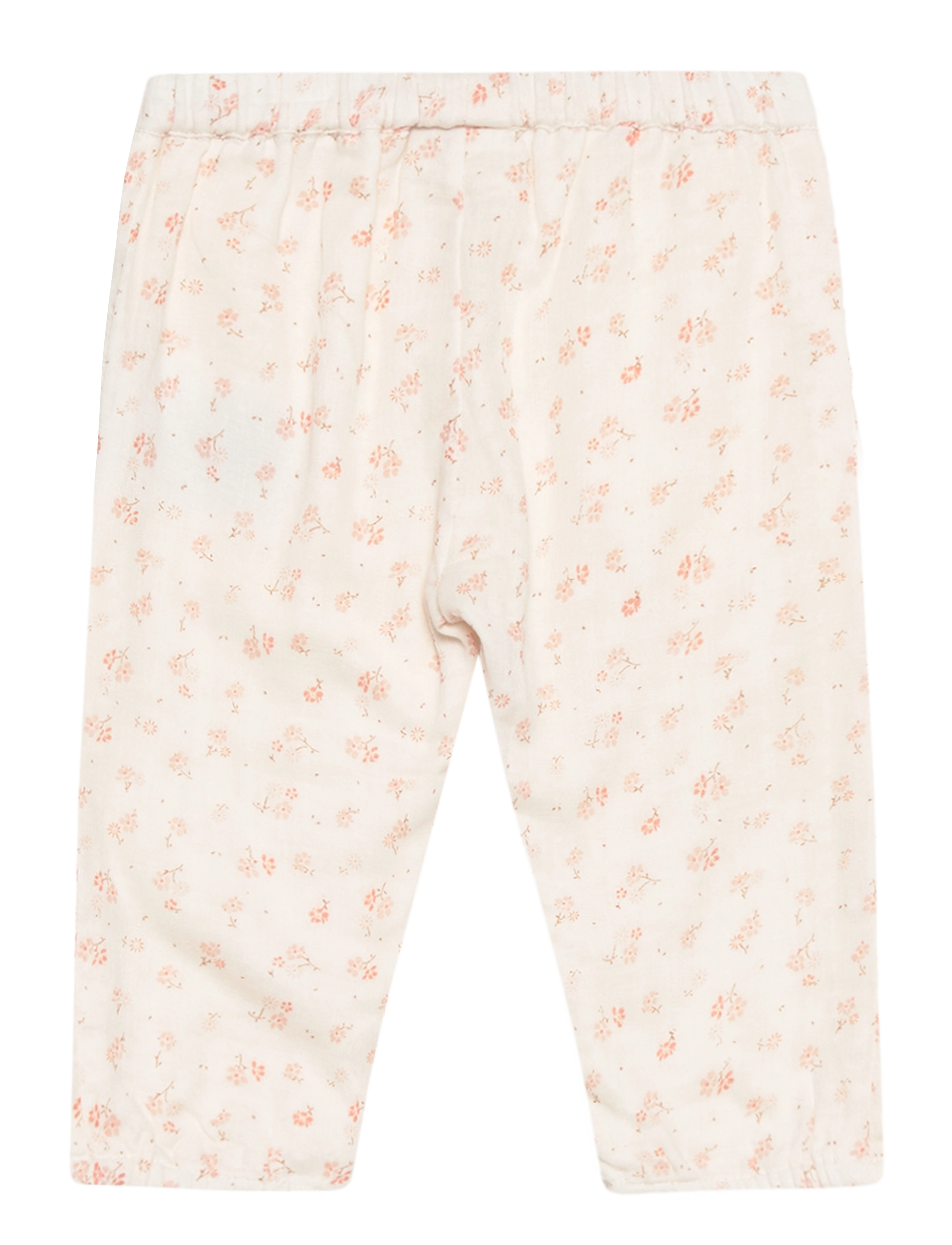 Minymo - Pants AOP w. Lining - eggnog - 1