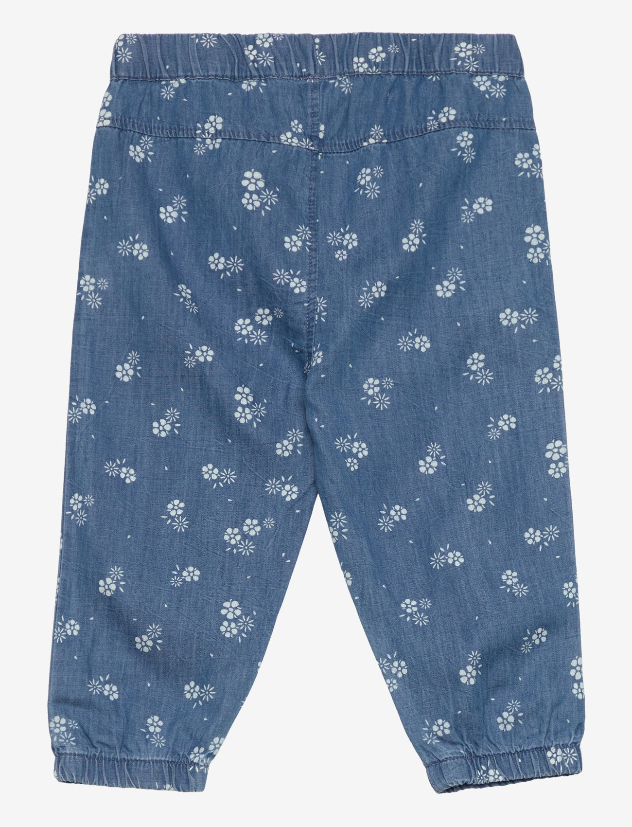 Minymo - Pants AOP Chambray - gray mist - 1