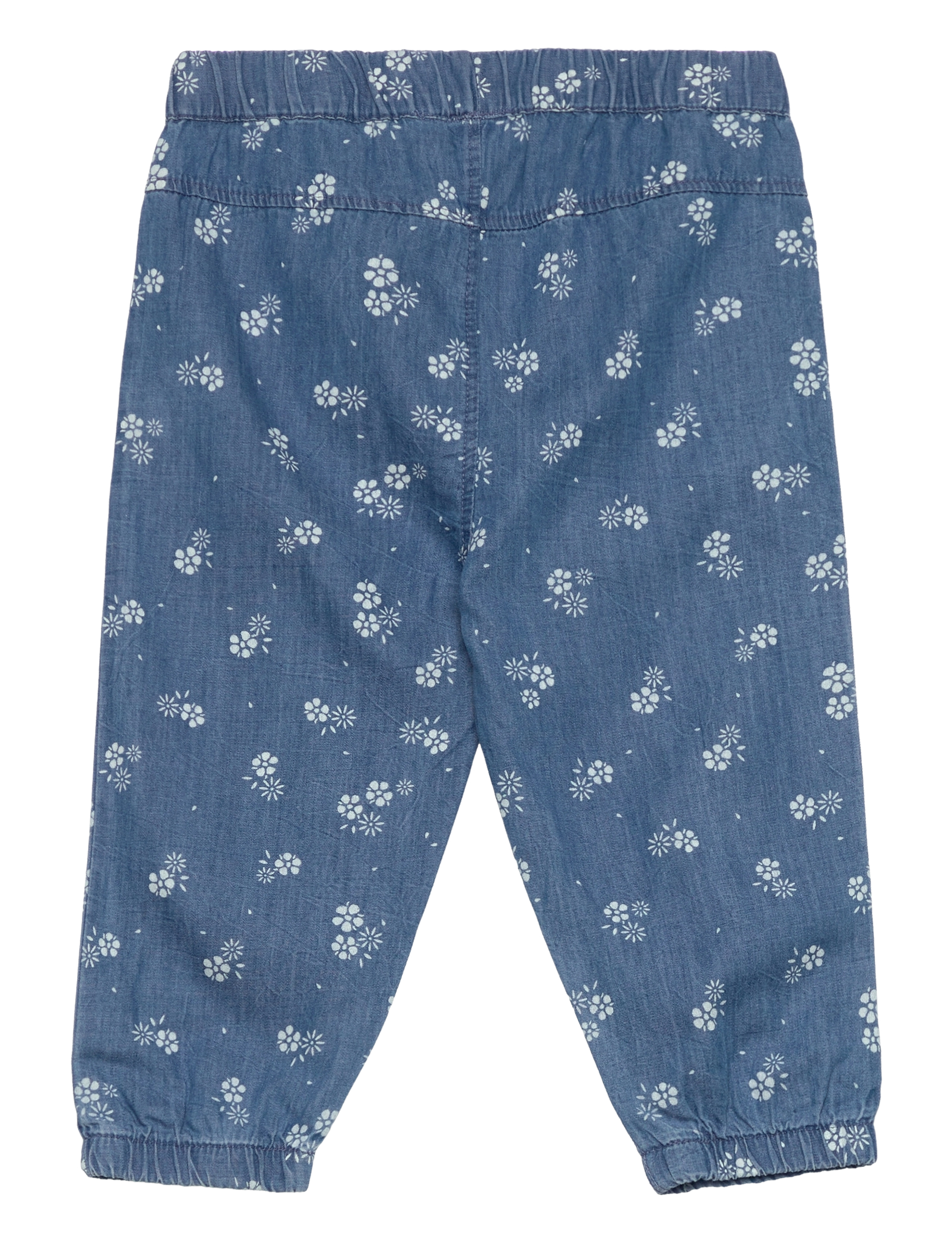 Minymo - Pants AOP Chambray - gray mist - 1