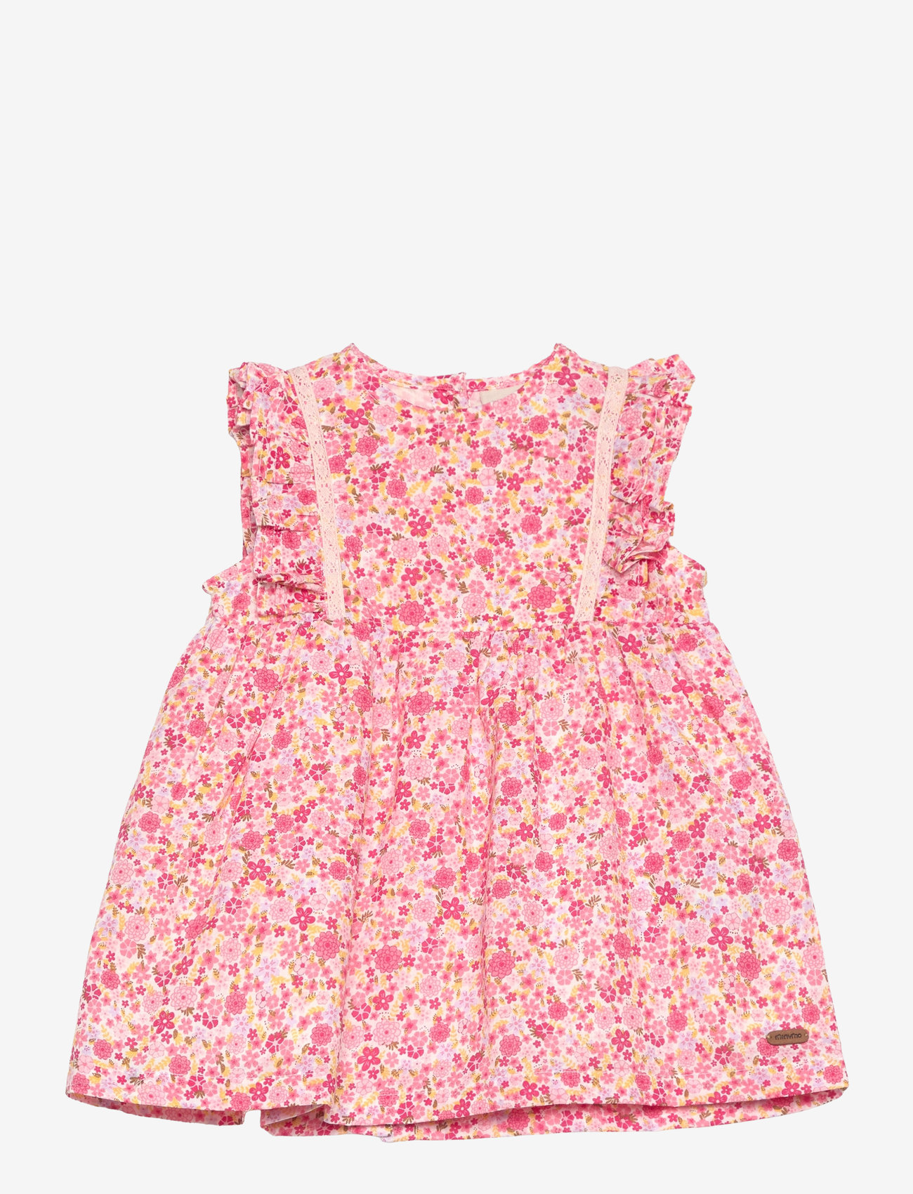 Minymo - Dress NS AOP w. Lining - pink dogwood - 0