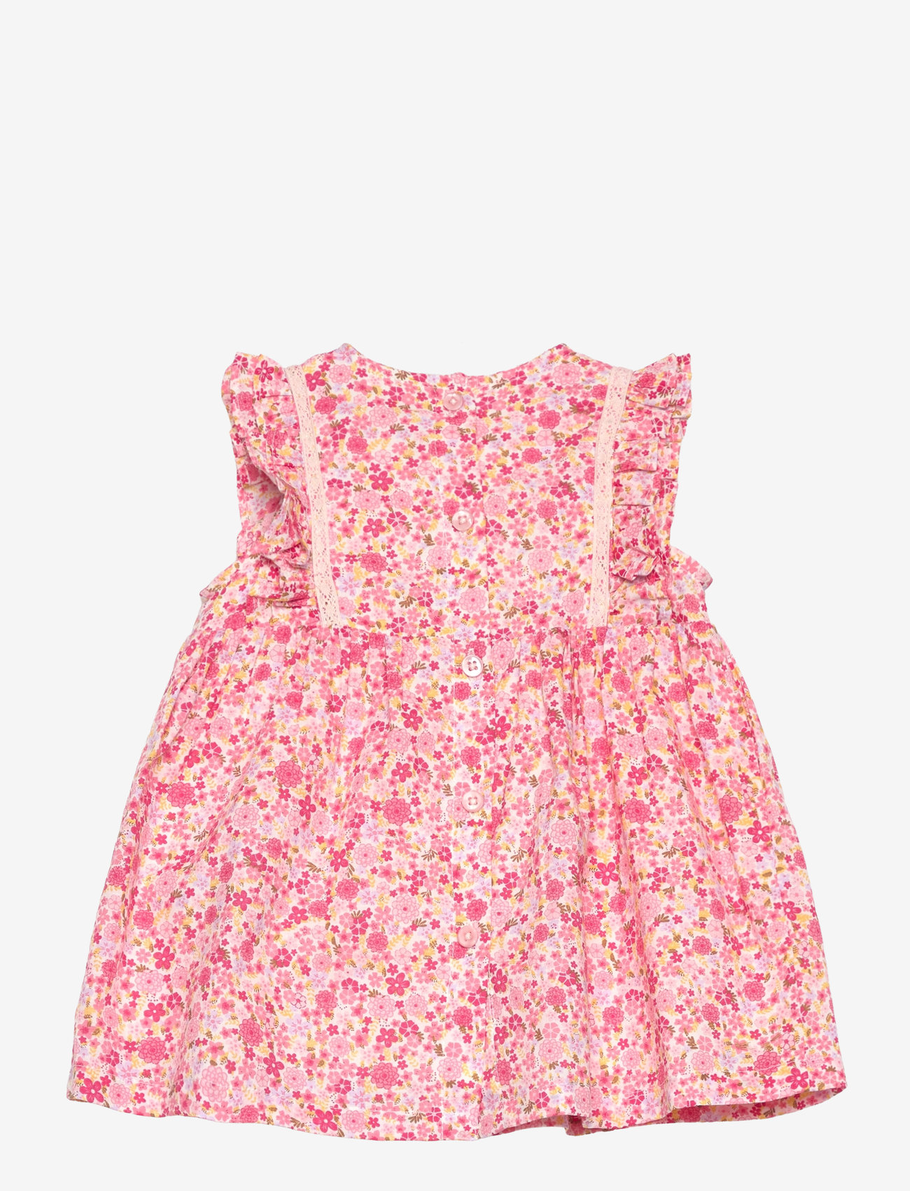 Minymo - Dress NS AOP w. Lining - pink dogwood - 1