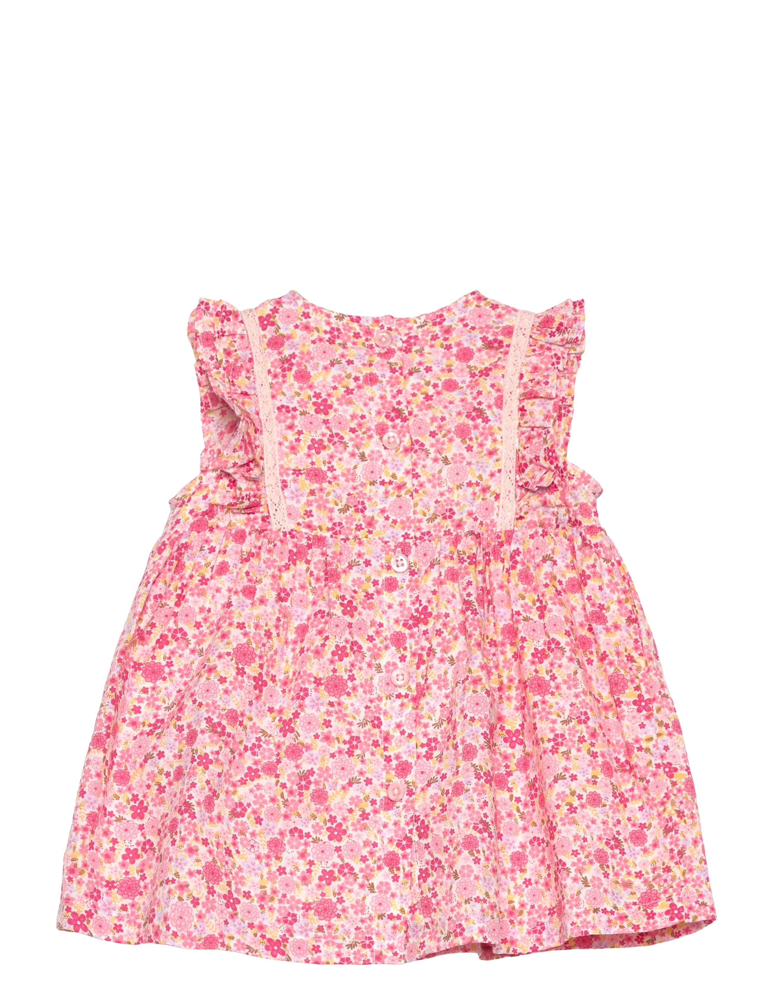 Minymo - Dress NS AOP w. Lining - pink dogwood - 1