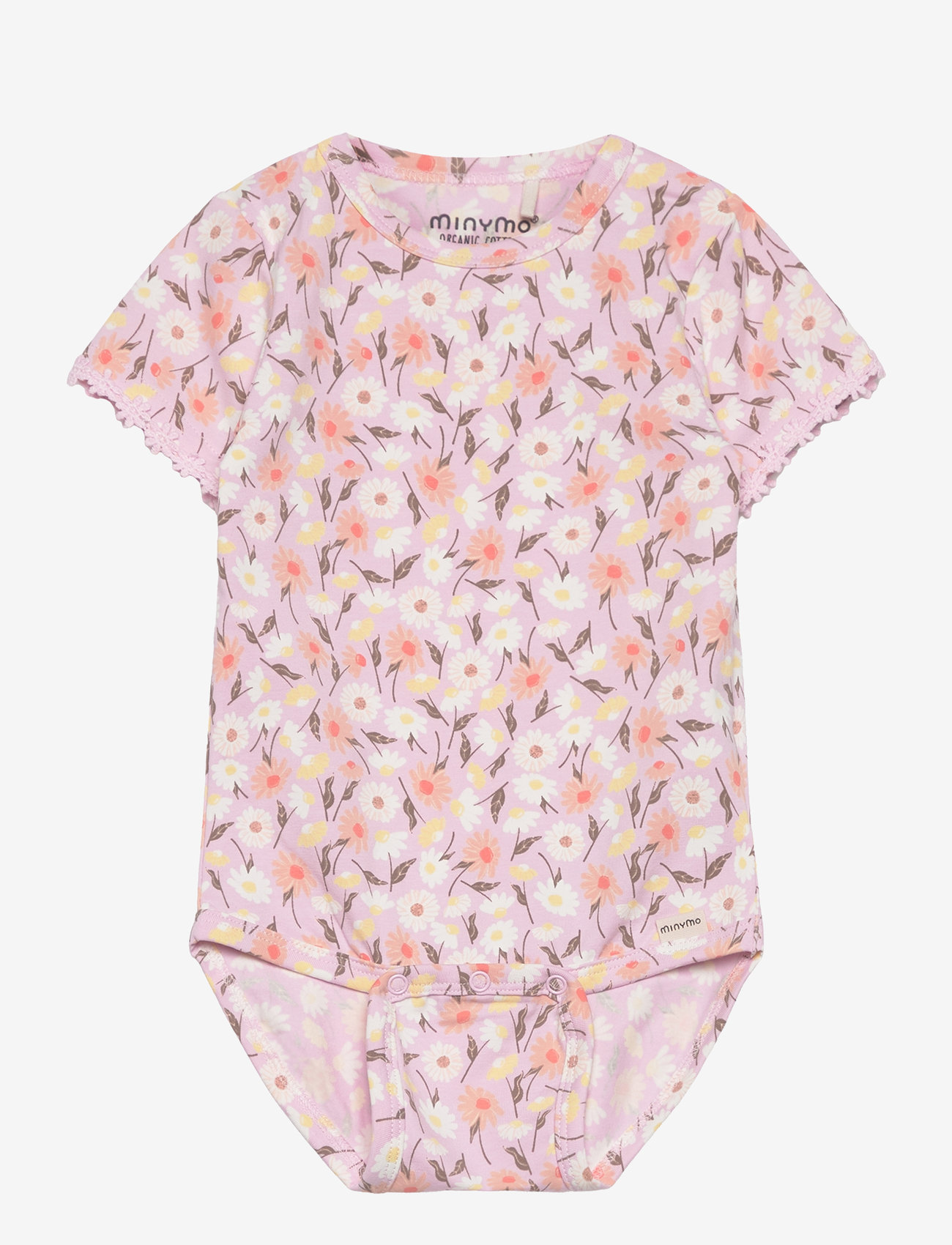 Minymo - Body SS AOP - pink tulle - 0