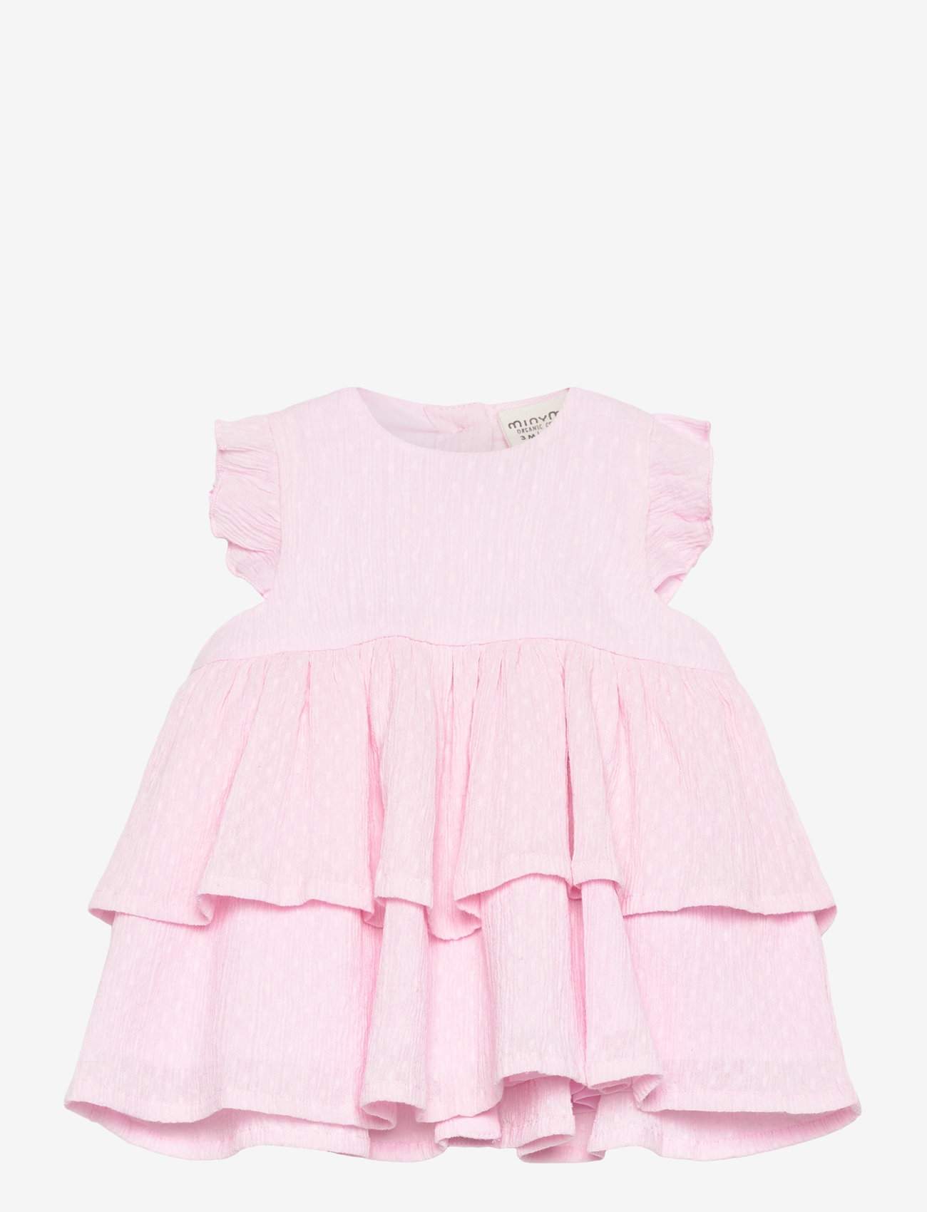 Minymo - Dress SS w. Lining - pink tulle - 0