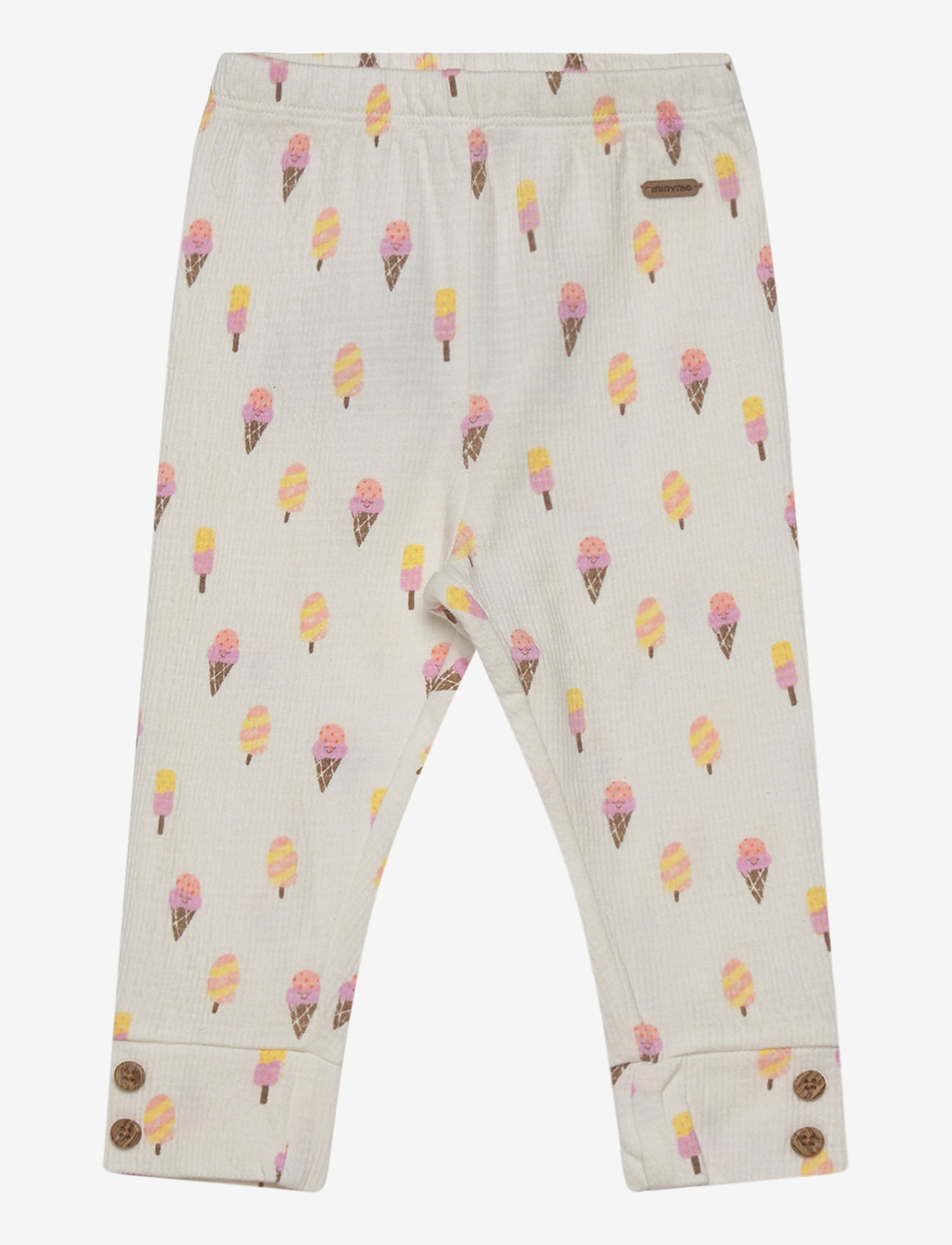 Minymo - Leggings AOP - pristine - 0