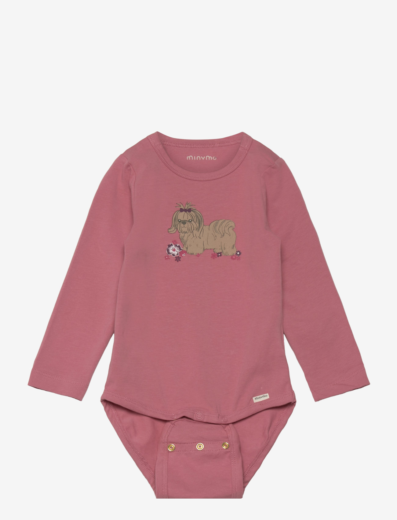 Minymo - Body LS - pikkade varrukatega - dusty rose - 0