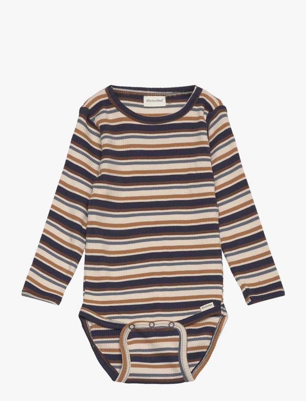 Minymo - Body LS Y/D Rib - langärmelige bodys - parisian night - 0