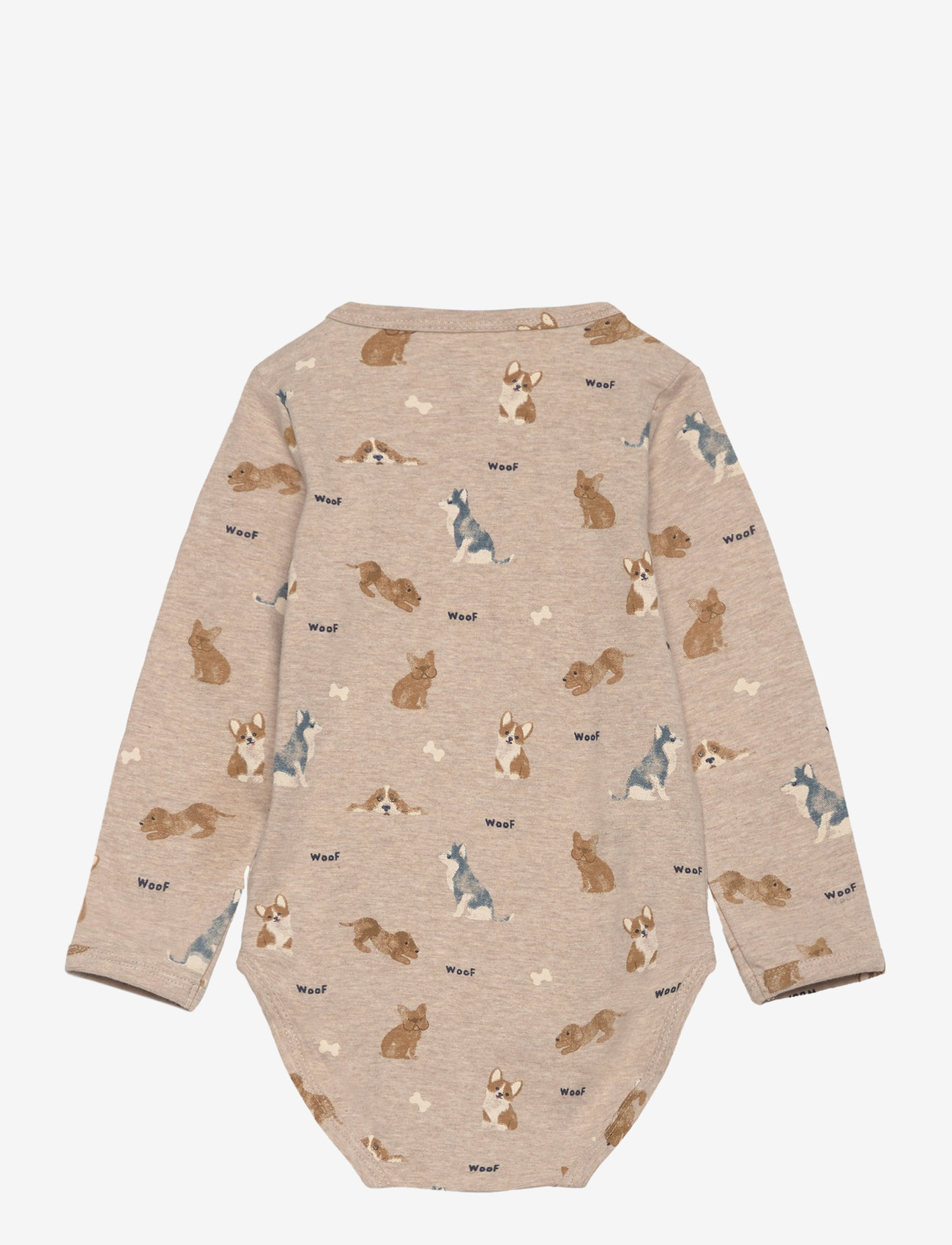 Minymo - Body LS AOP - geschenke unter chf 50 - beige melange - 1