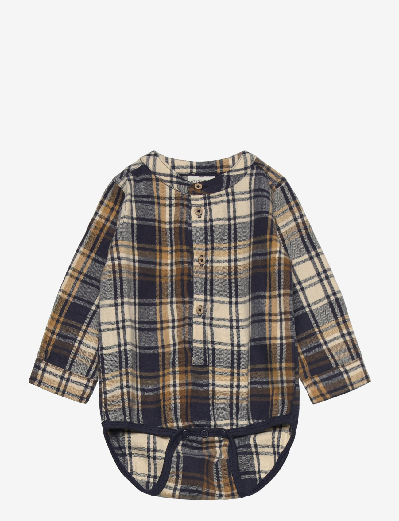 Minymo - Body LS Check - langärmelig - parisian night - 0