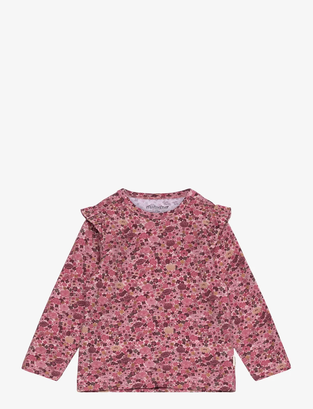 Minymo - T-shirt LS AOP - langærmede t-shirts - dusty rose - 0