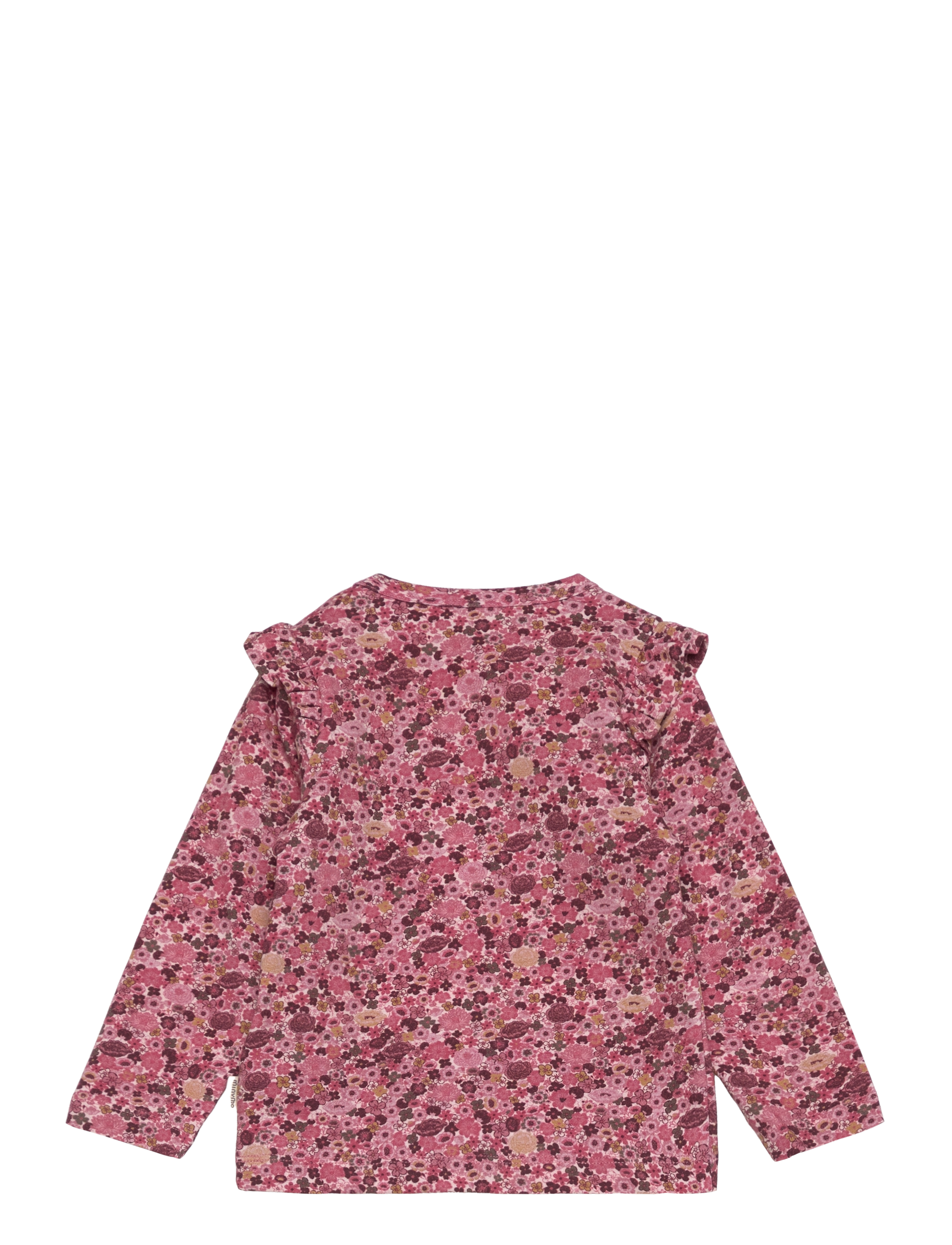 Minymo - T-shirt LS AOP - dusty rose - 1