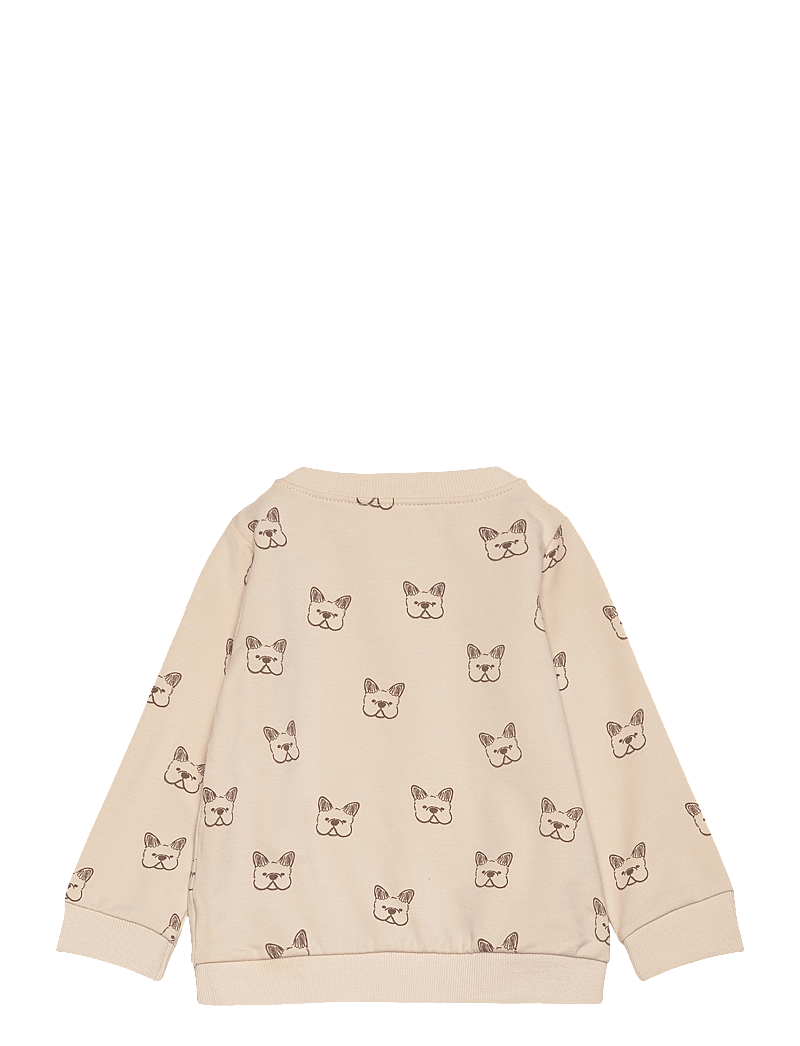 Minymo - Sweatshirt LS AOP - sweatshirts - sandshell - 1