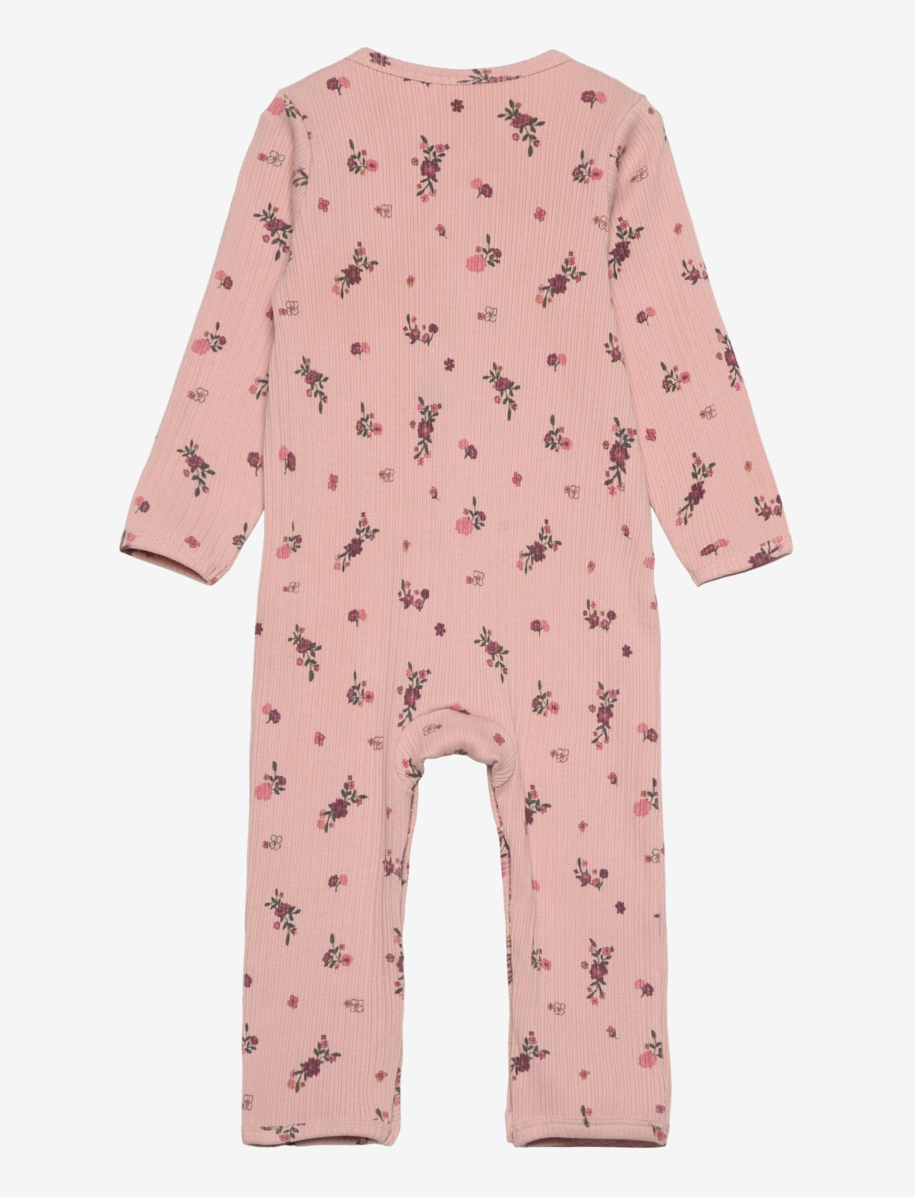 Minymo - Suit LS AOP Rib - sepia rose - 1