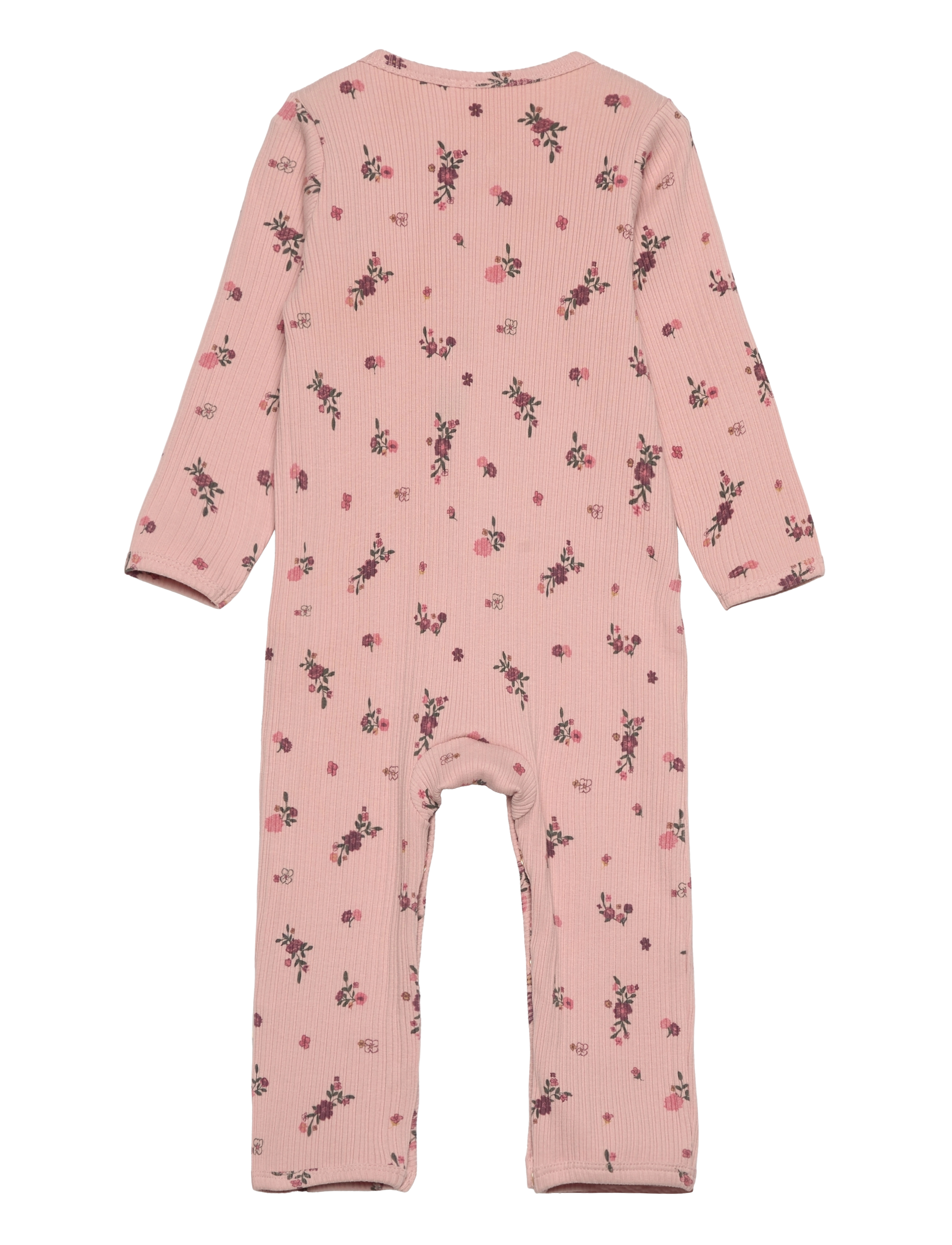 Minymo - Suit LS AOP Rib - sepia rose - 1