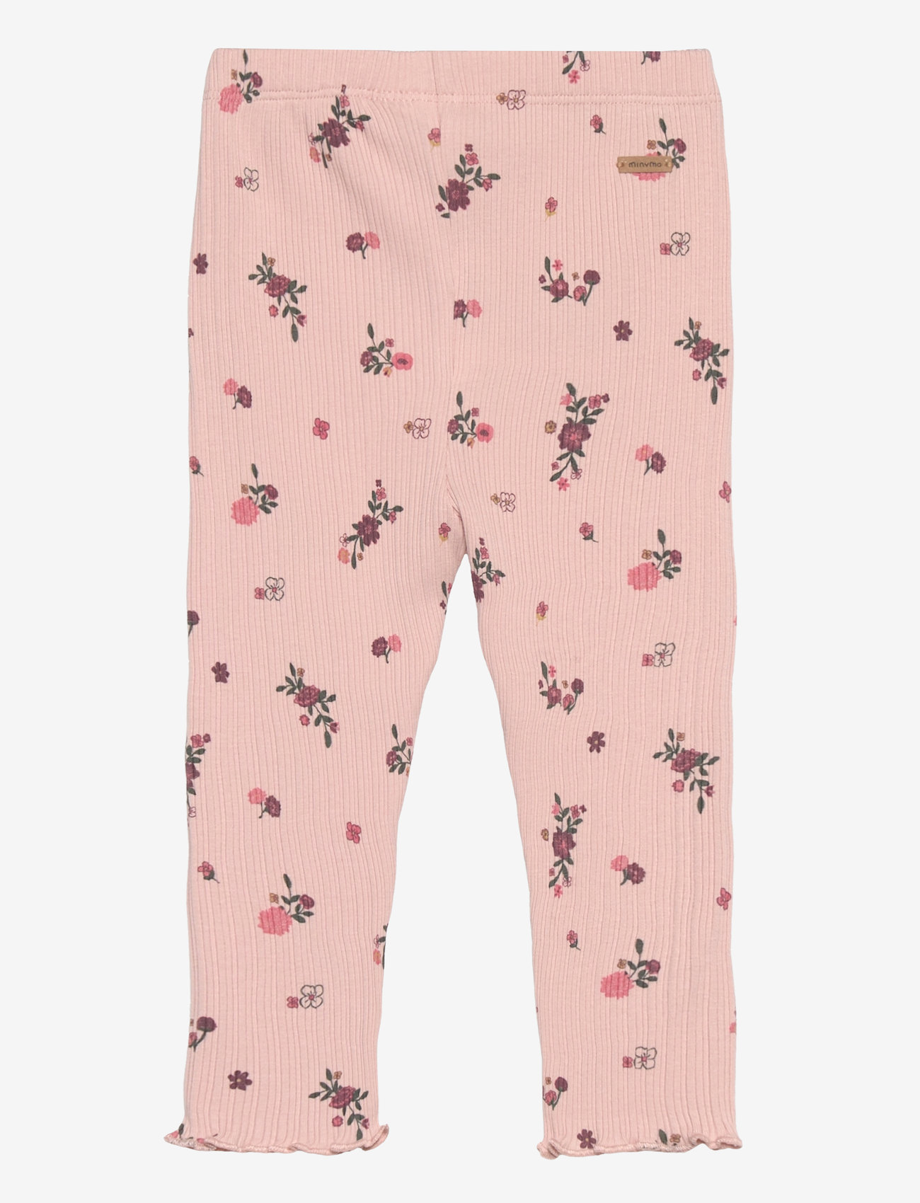 Minymo - Leggings AOP Rib - sepia rose - 1