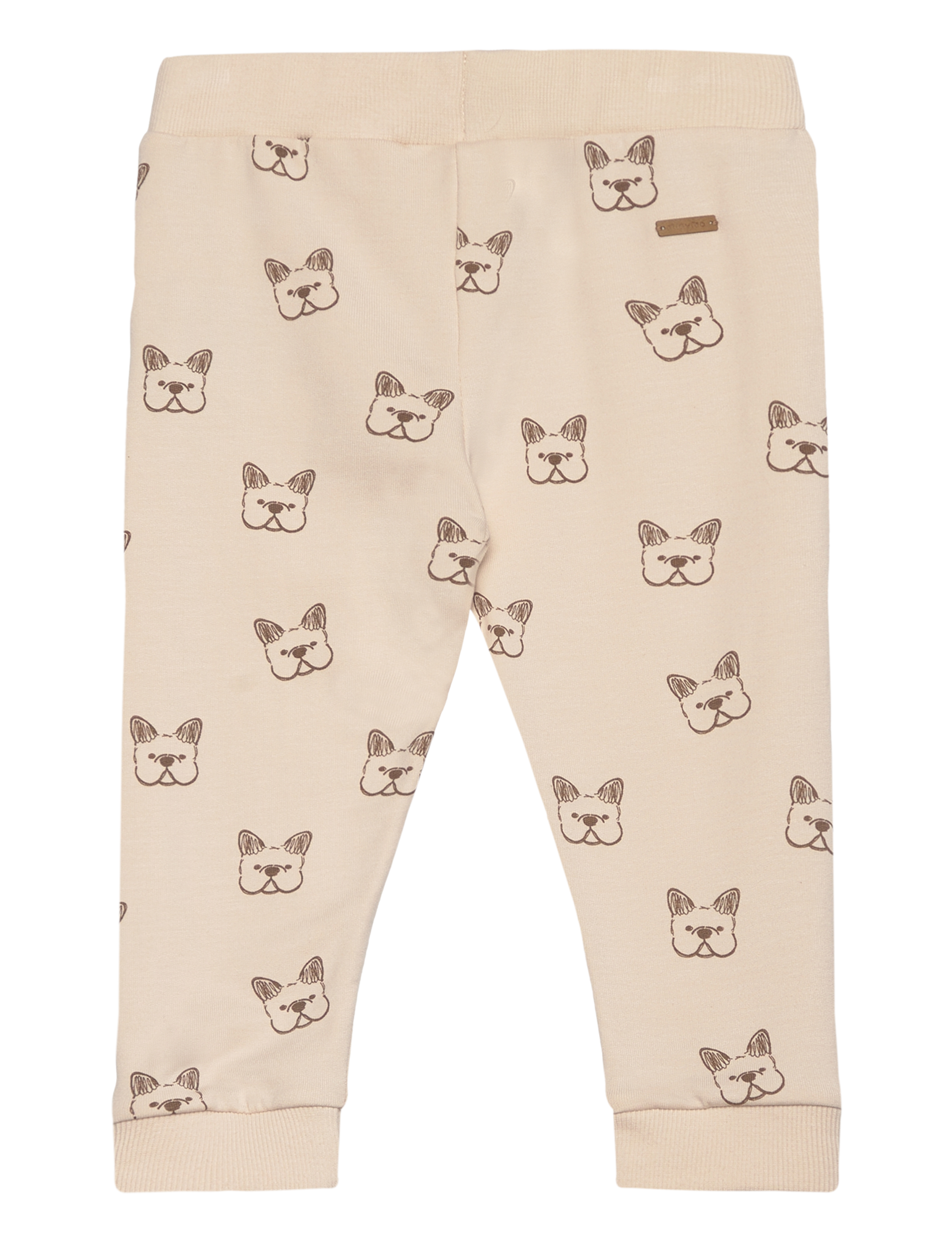 Minymo - Pants AOP Sweat - sandshell - 1