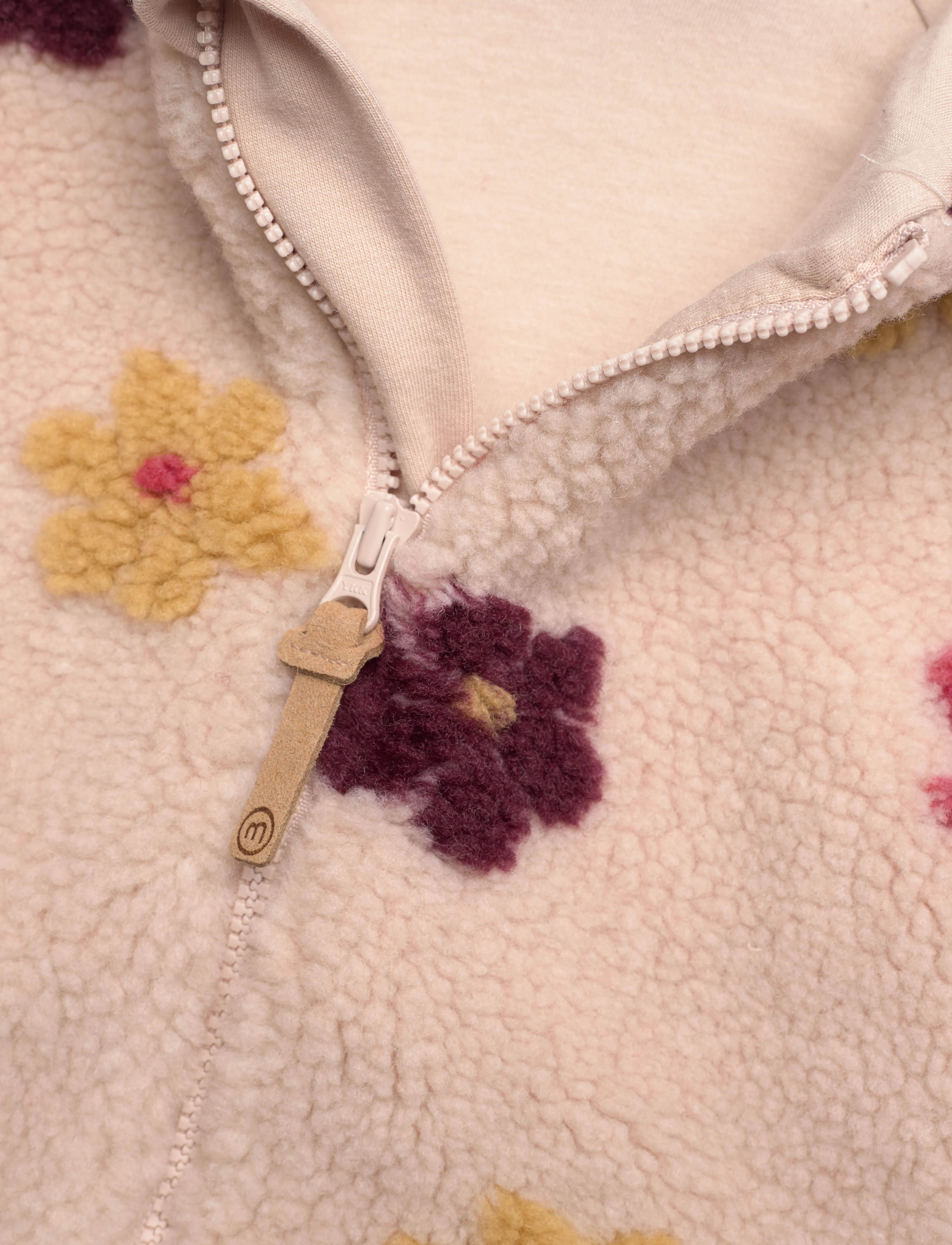 Minymo - Jacket Teddy w. Lining - sandshell - 2