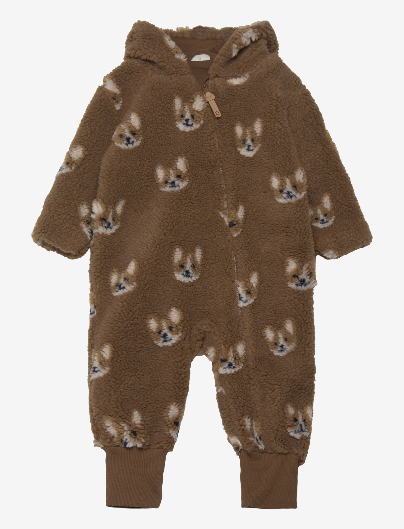 Minymo - Wholesuit Teddy w. Lining - sepia - 0