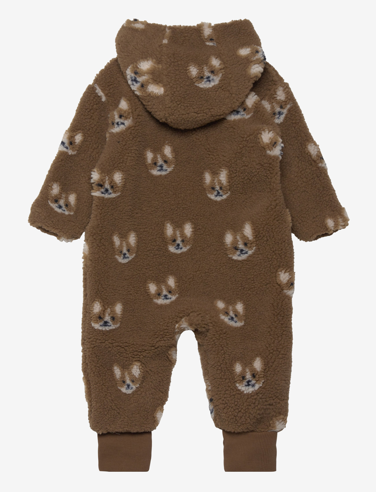Minymo - Wholesuit Teddy w. Lining - sepia - 1