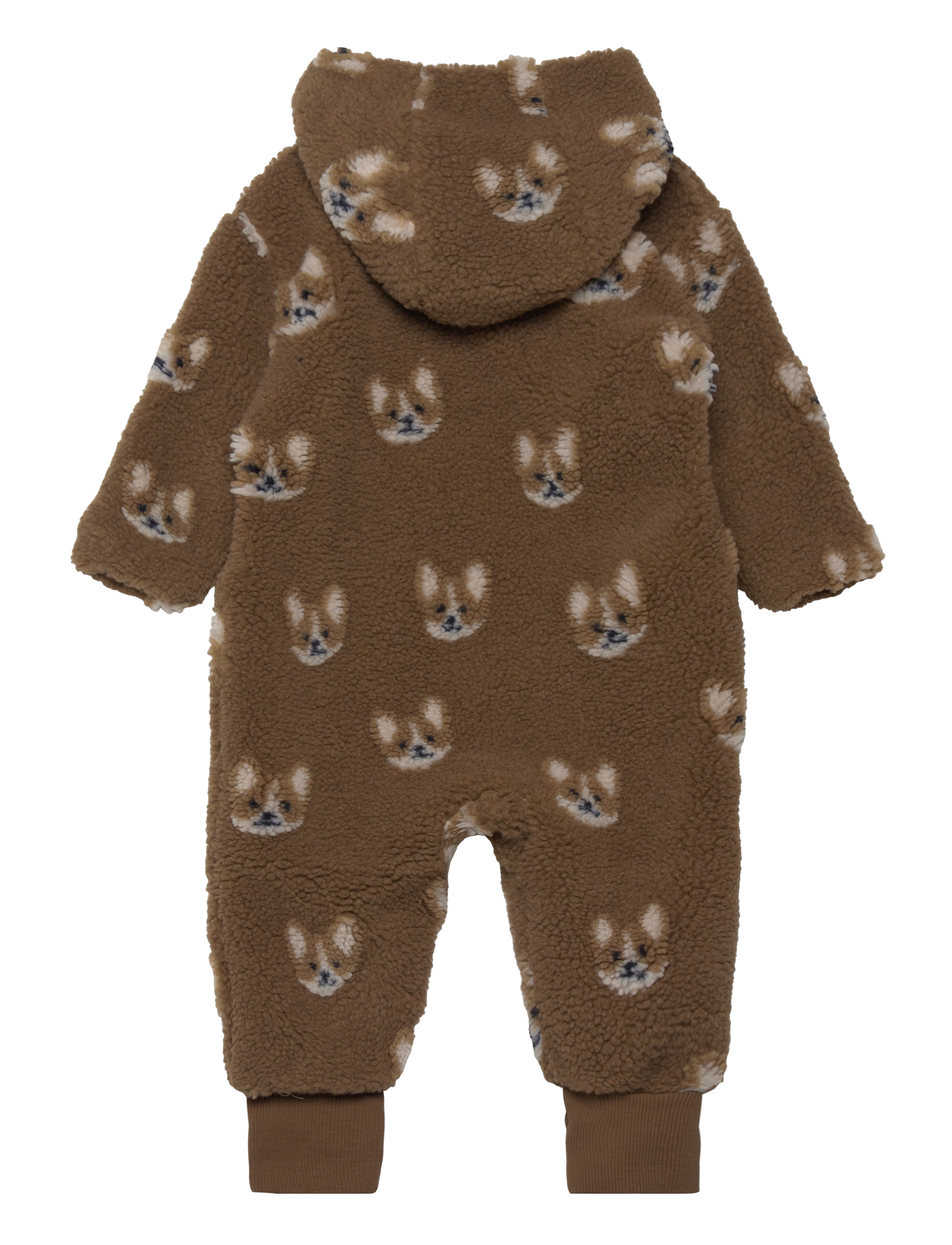 Minymo - Wholesuit Teddy w. Lining - sepia - 1