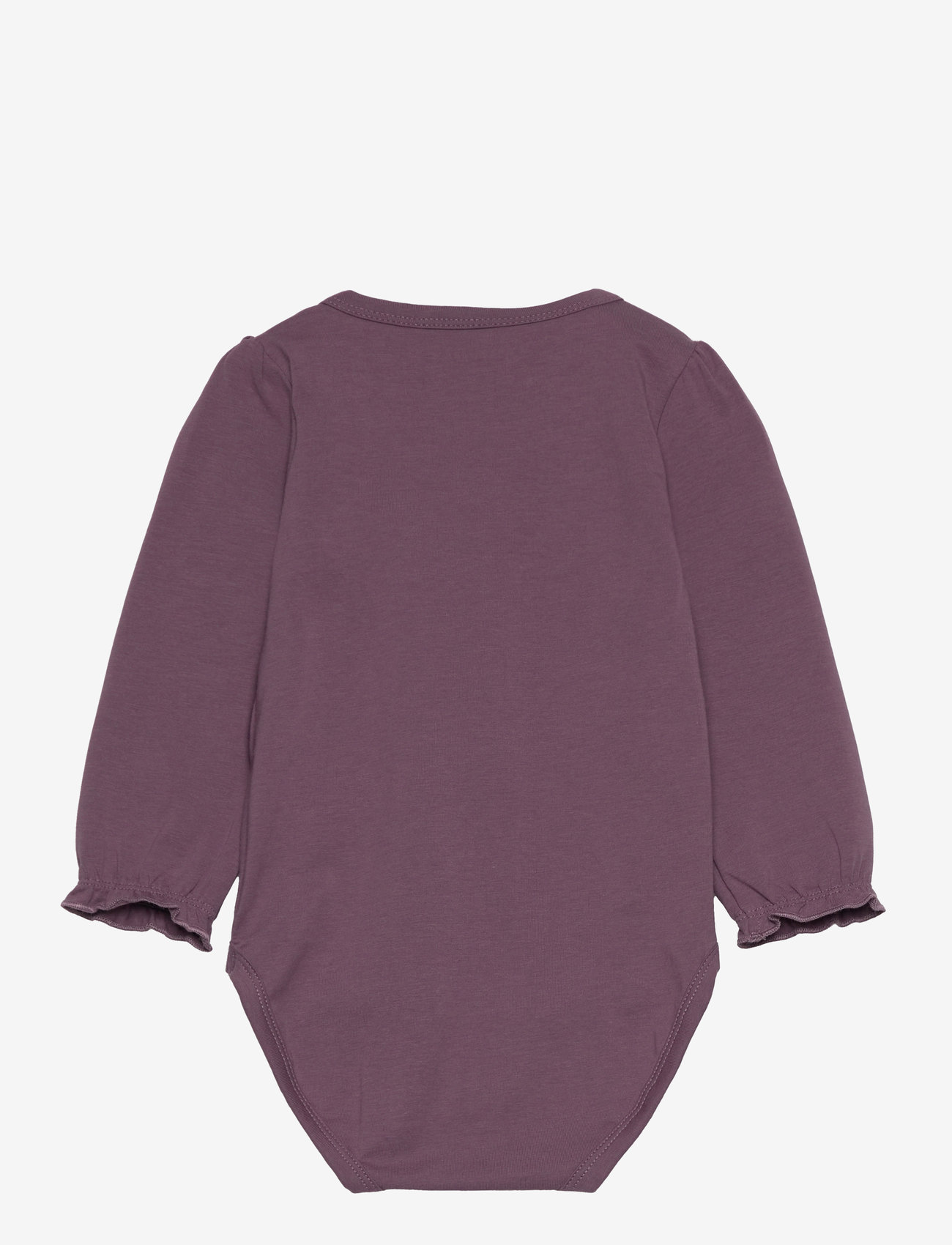 Minymo - Body LS - pikkade varrukatega - black plum - 1
